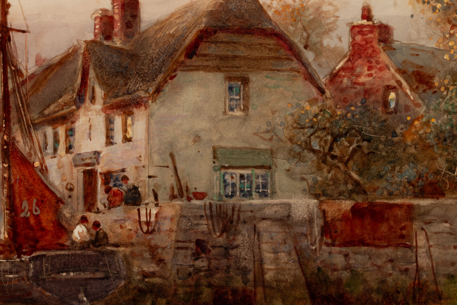 STUART LLOYD (1845-1959) WATERCOLOR DATED 1911