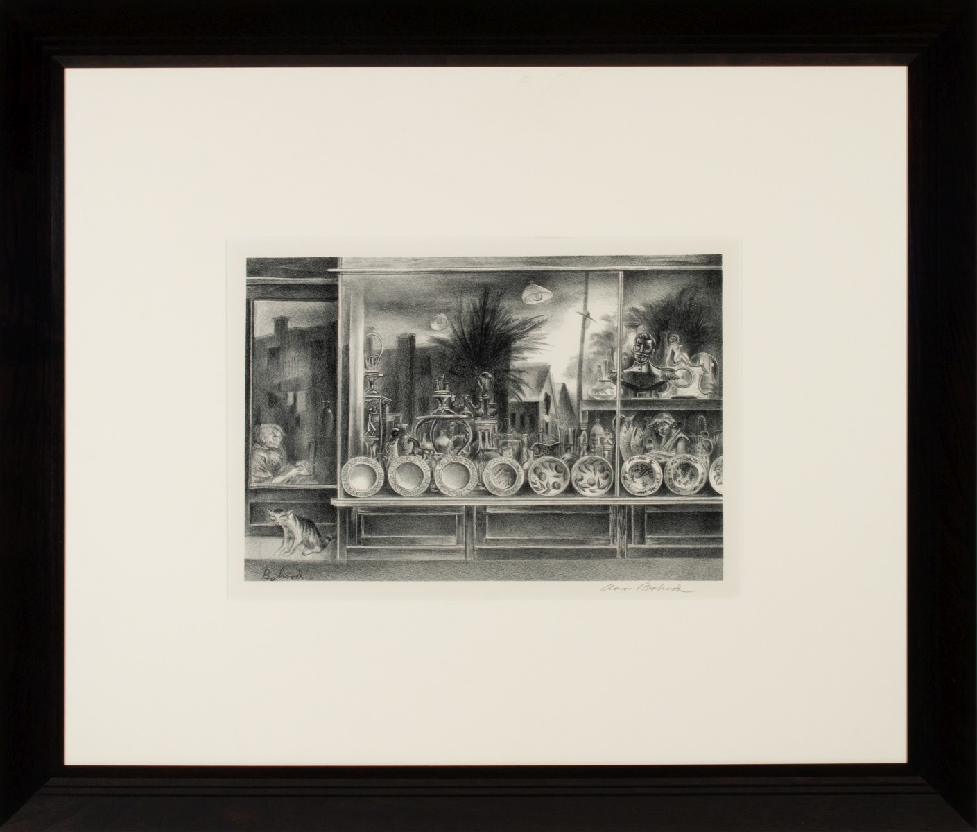 AARON BOHROD (1907-1992) PENCIL SIGNED LITHOGRAPH