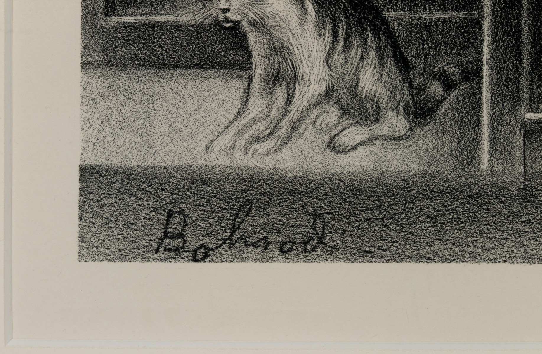 AARON BOHROD (1907-1992) PENCIL SIGNED LITHOGRAPH