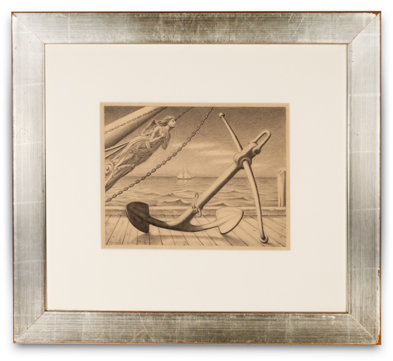 CLARENCE H. CARTER (1904-2000) GRAPHITE ON PAPER STUDY