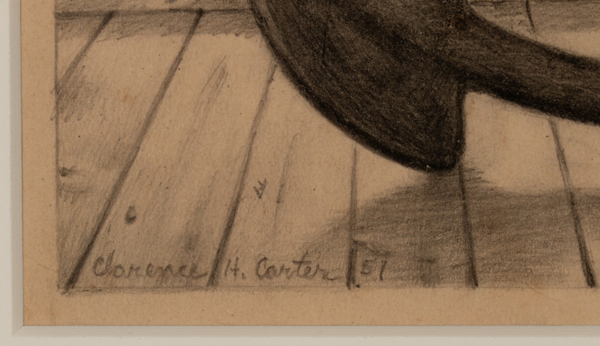 CLARENCE H. CARTER (1904-2000) GRAPHITE ON PAPER STUDY