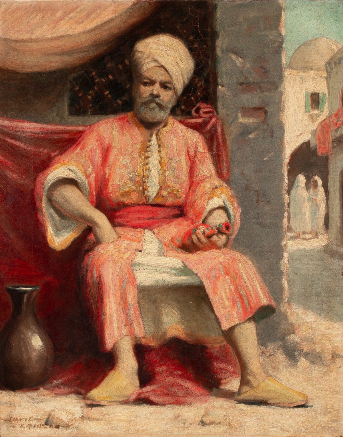 DAVID ERIKSON (1869-1946) ORIENTALIST OIL ON CANVAS