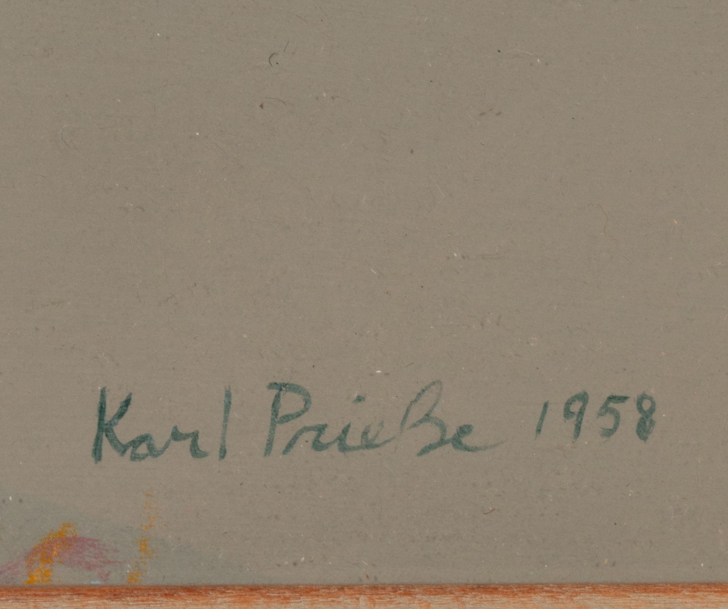 KARL PRIEBE (1914-1976) 1958 WATERCOLOR AND GOUACHE