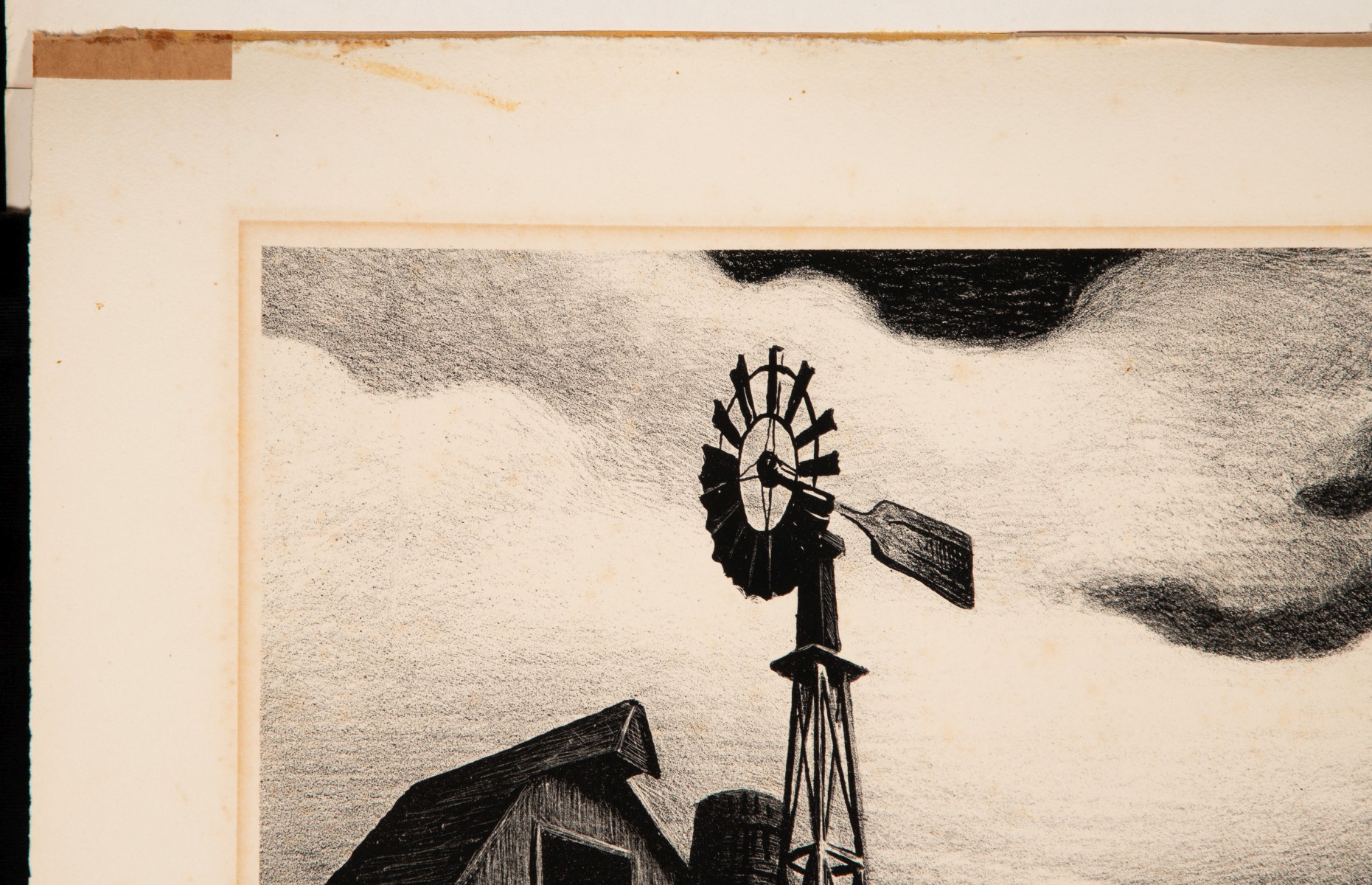 THOMAS HART BENTON (1889-1975) PENCIL SIGNED LITHOGRAPH