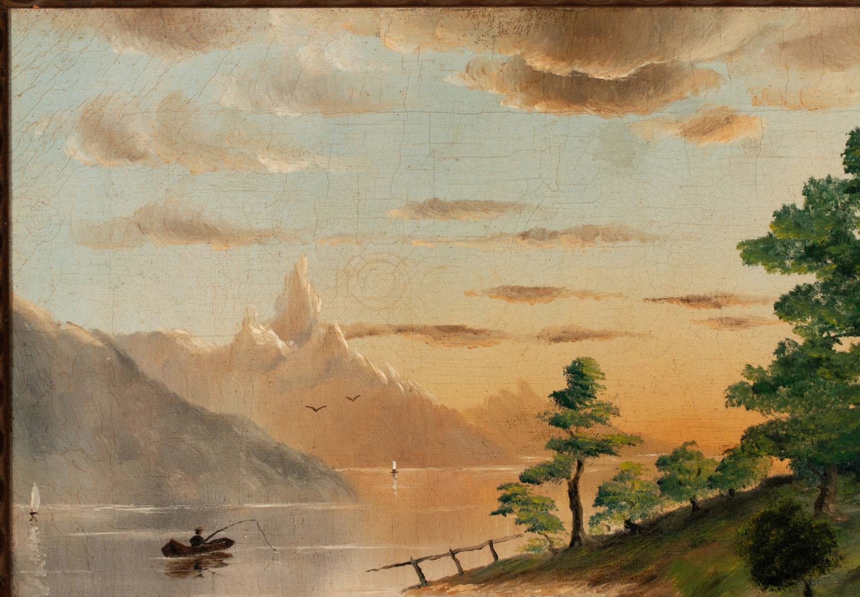 OIL ON CANVAS ATTRIBUTED HENRY H. CROSS (1837-1918)