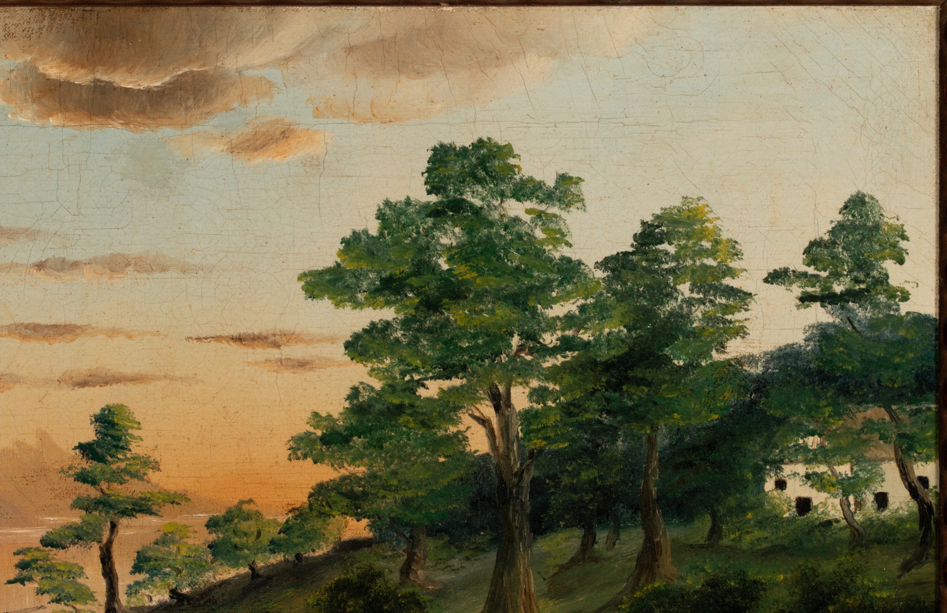 OIL ON CANVAS ATTRIBUTED HENRY H. CROSS (1837-1918)