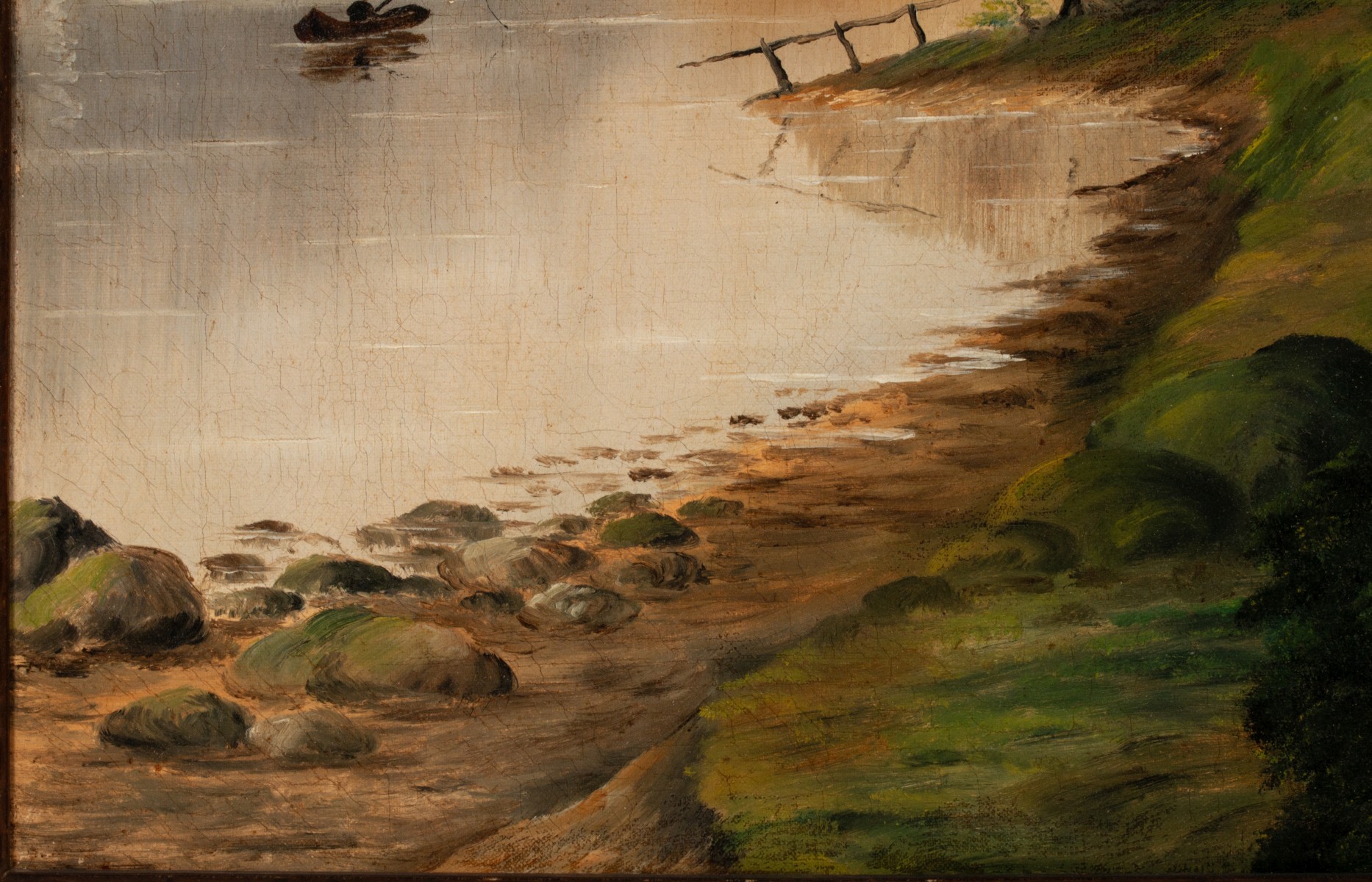 OIL ON CANVAS ATTRIBUTED HENRY H. CROSS (1837-1918)