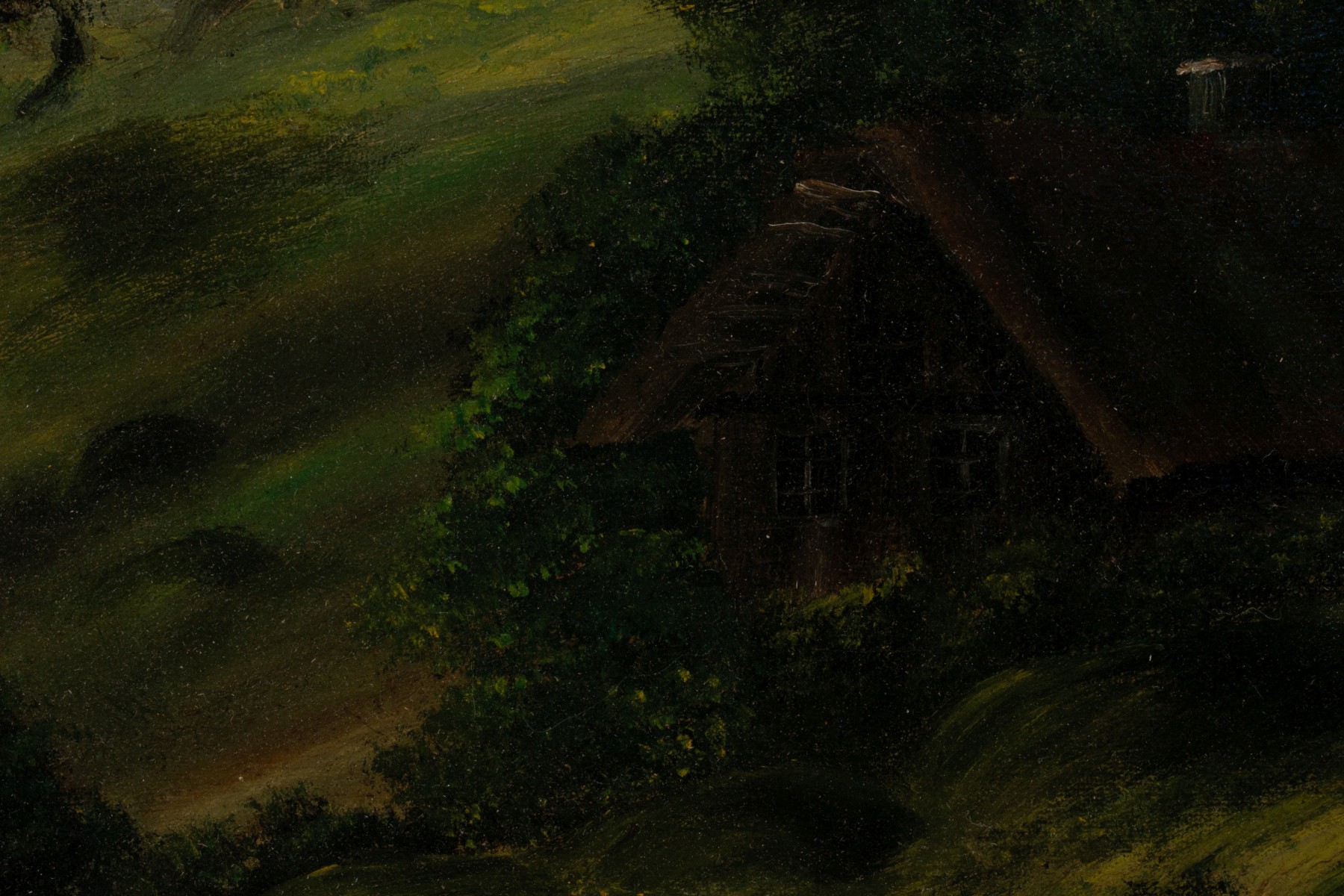 OIL ON CANVAS ATTRIBUTED HENRY H. CROSS (1837-1918)