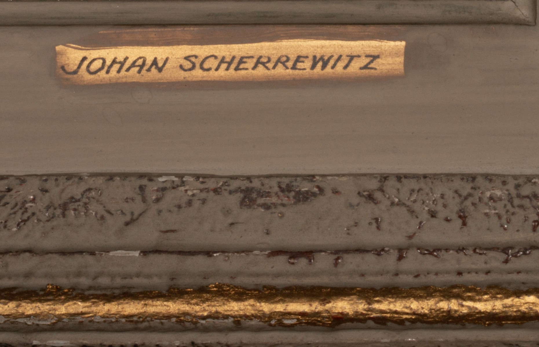 JOHAN SCHERREWITZ (1868-1951) OIL ON PANEL CIRCA 1900