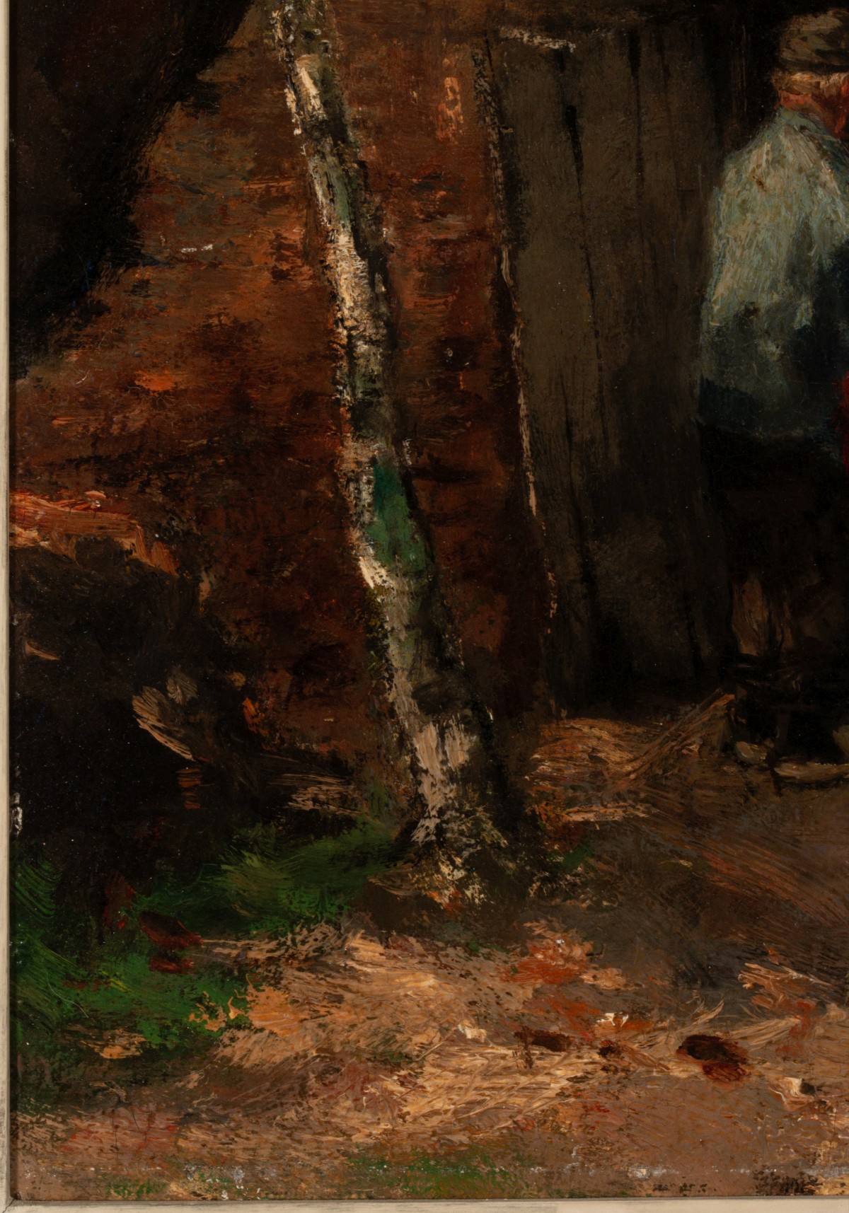 JOHAN SCHERREWITZ (1868-1951) OIL ON PANEL CIRCA 1900