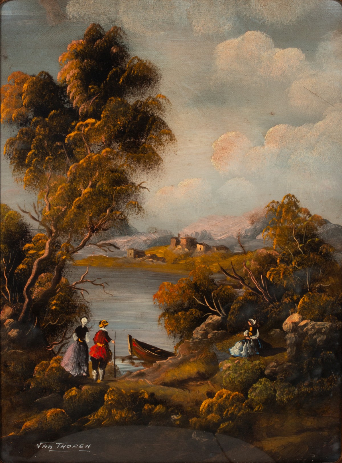 OTTO KARL KASIMIR VON THOREN (1828-1889) OIL ON BOARD