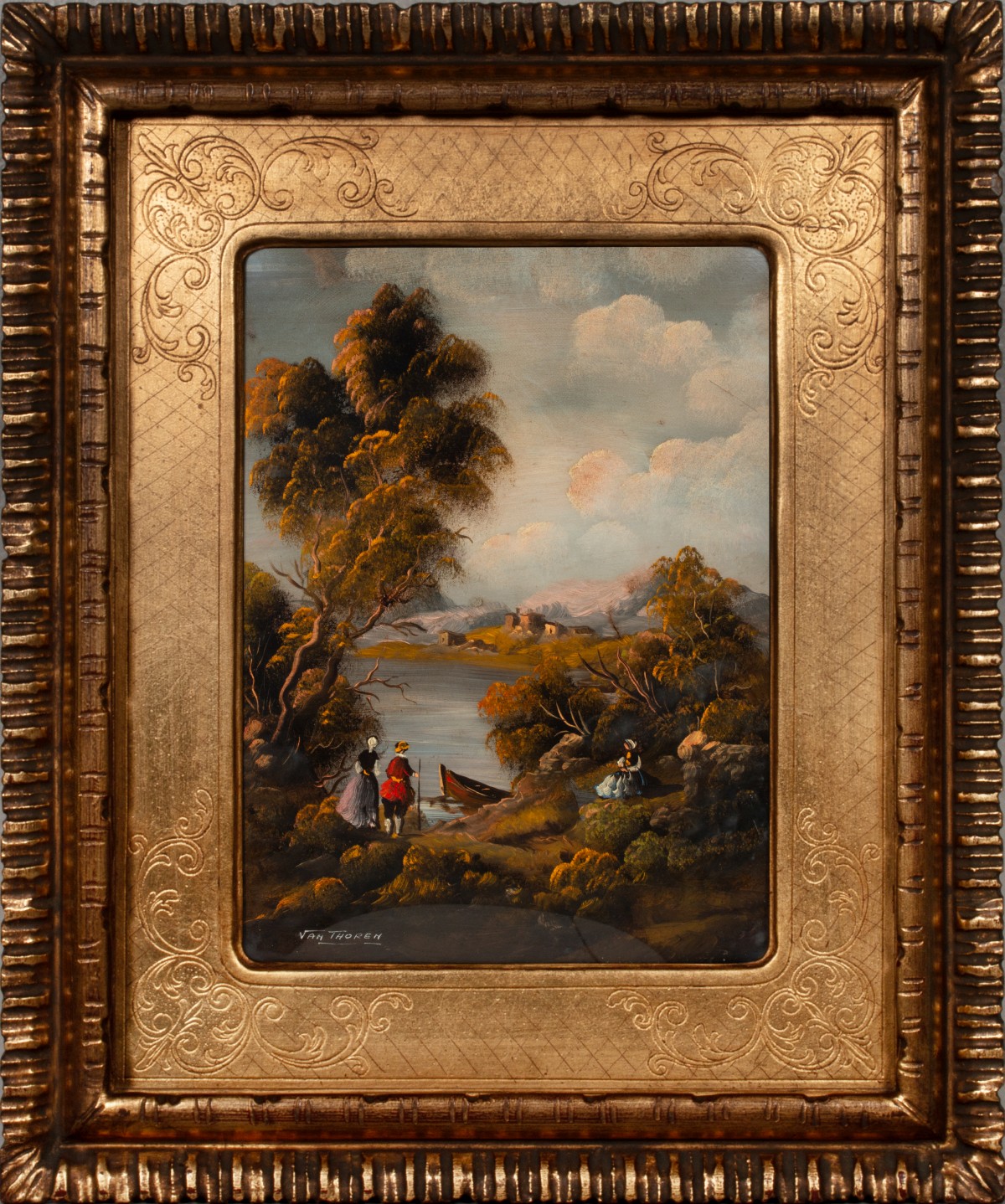 OTTO KARL KASIMIR VON THOREN (1828-1889) OIL ON BOARD