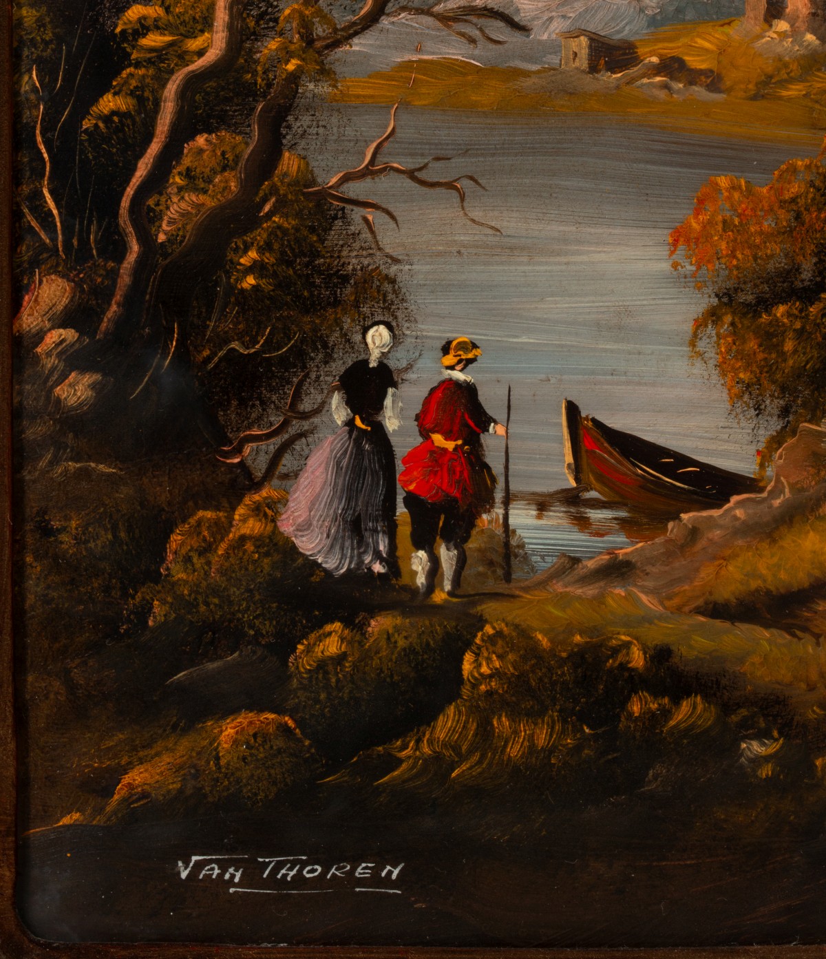 OTTO KARL KASIMIR VON THOREN (1828-1889) OIL ON BOARD