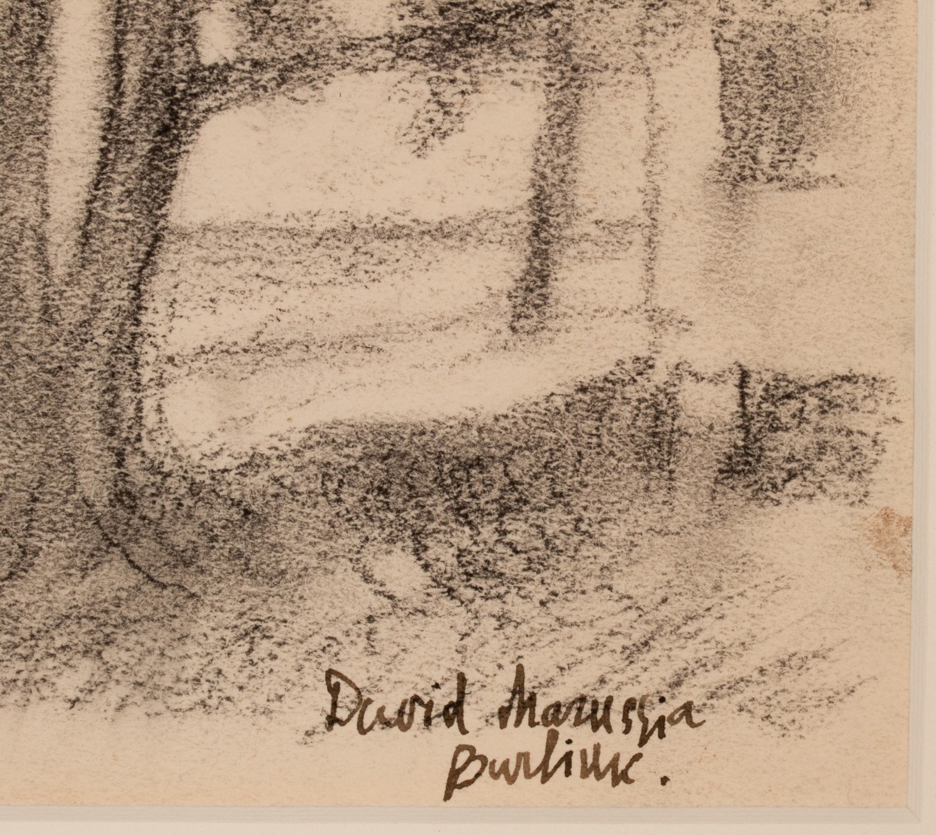 DAVID BURLIUK (1882-1967) CHARCOAL ON PAPER