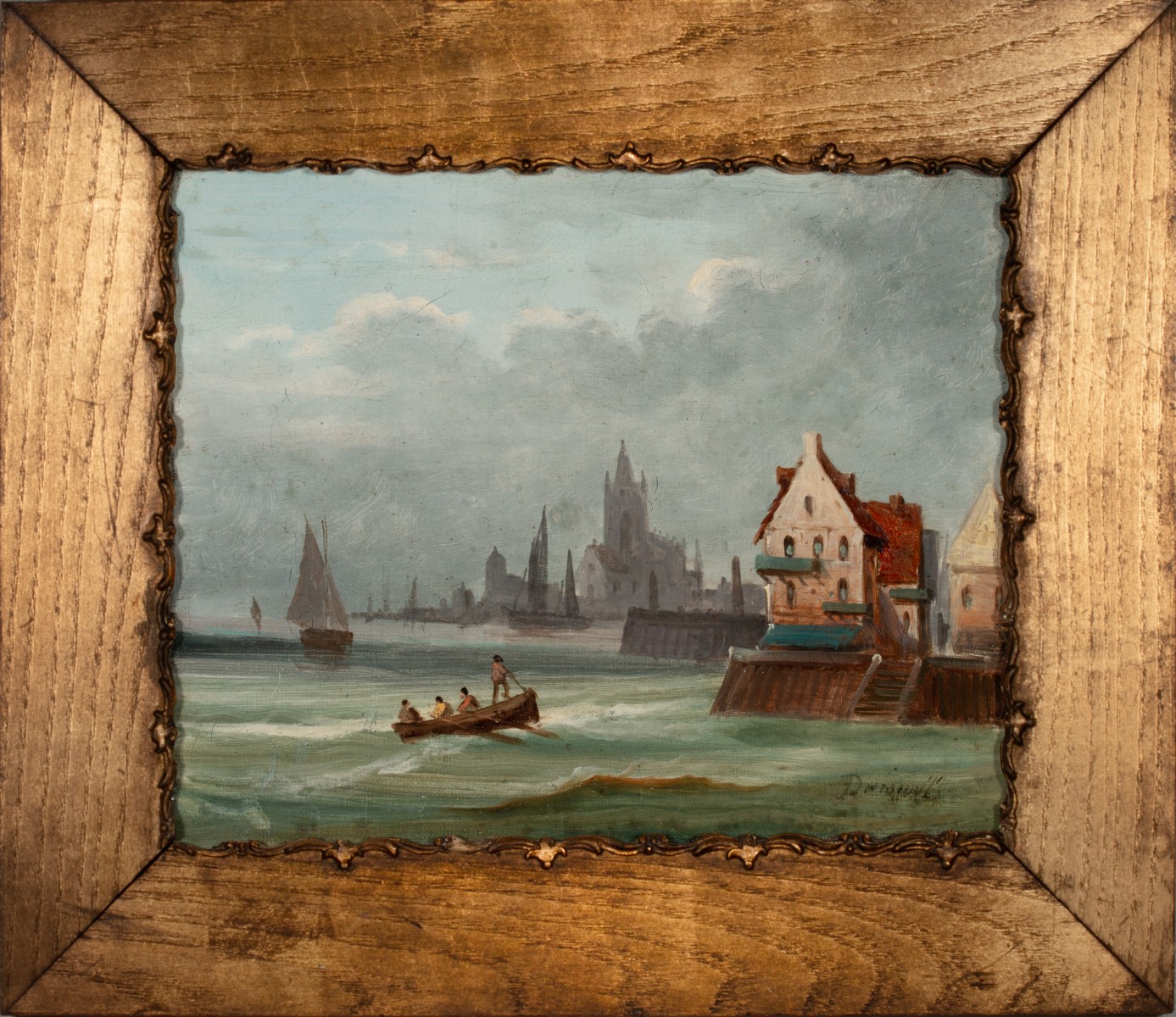 A EUROPEAN SCHOOL OIL ON CANVAS CIRCA 1880
