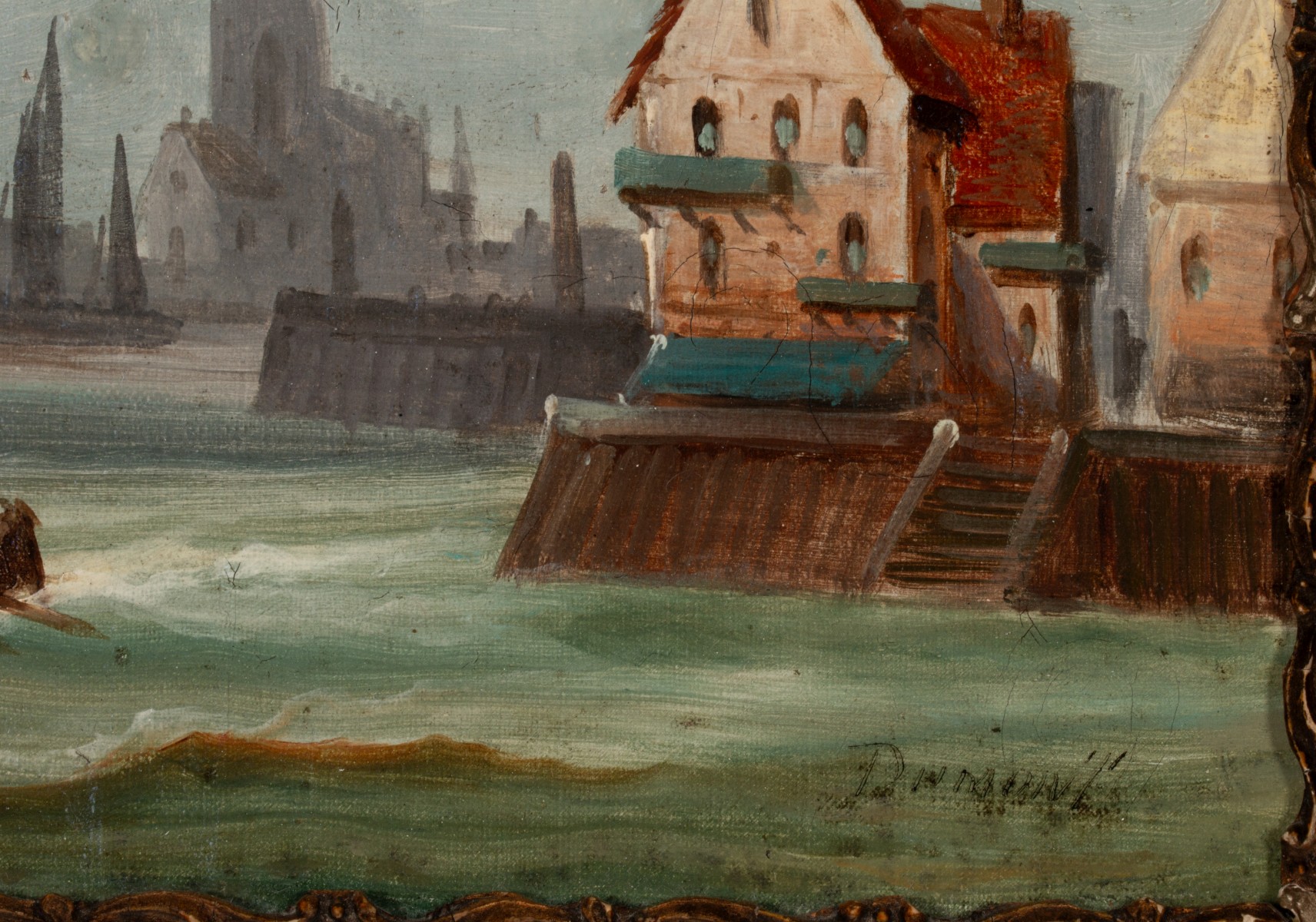 A EUROPEAN SCHOOL OIL ON CANVAS CIRCA 1880