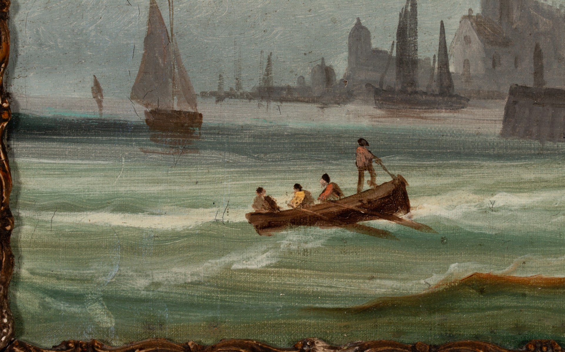 A EUROPEAN SCHOOL OIL ON CANVAS CIRCA 1880
