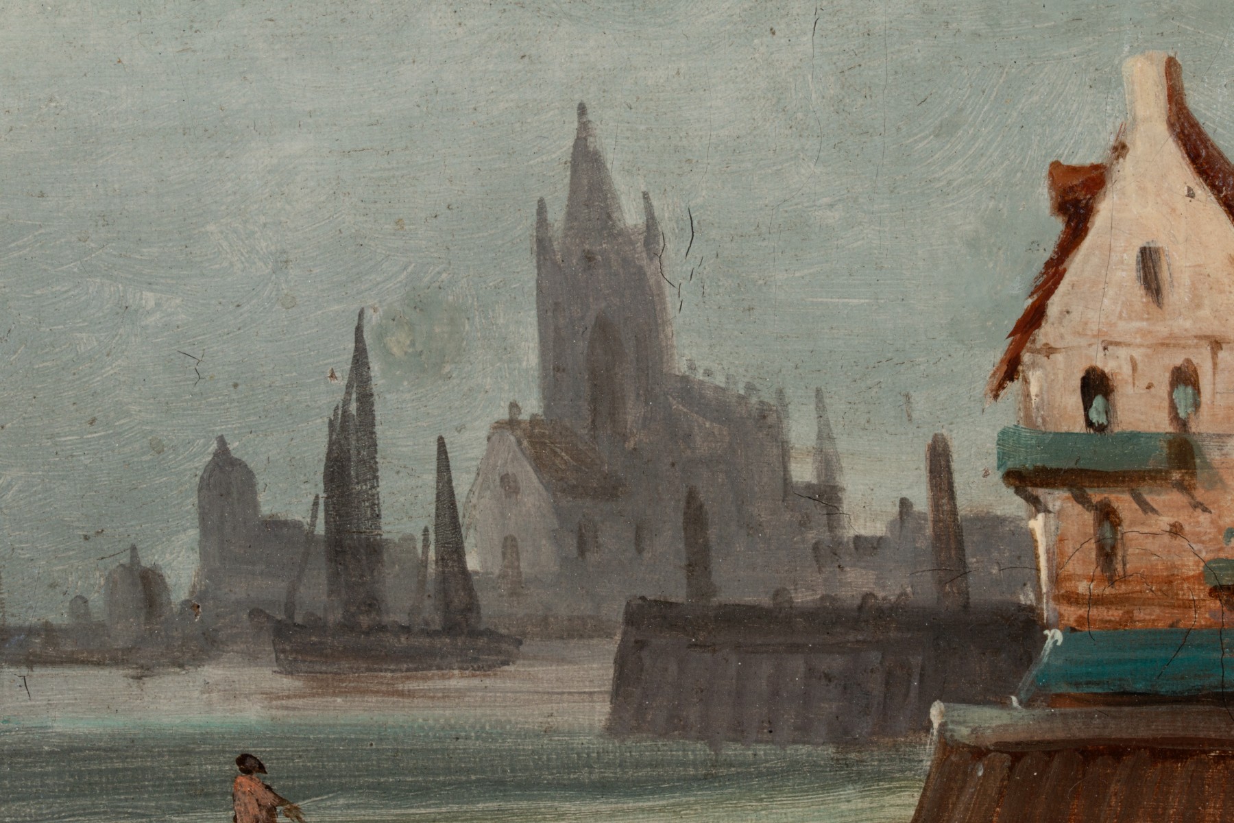 A EUROPEAN SCHOOL OIL ON CANVAS CIRCA 1880