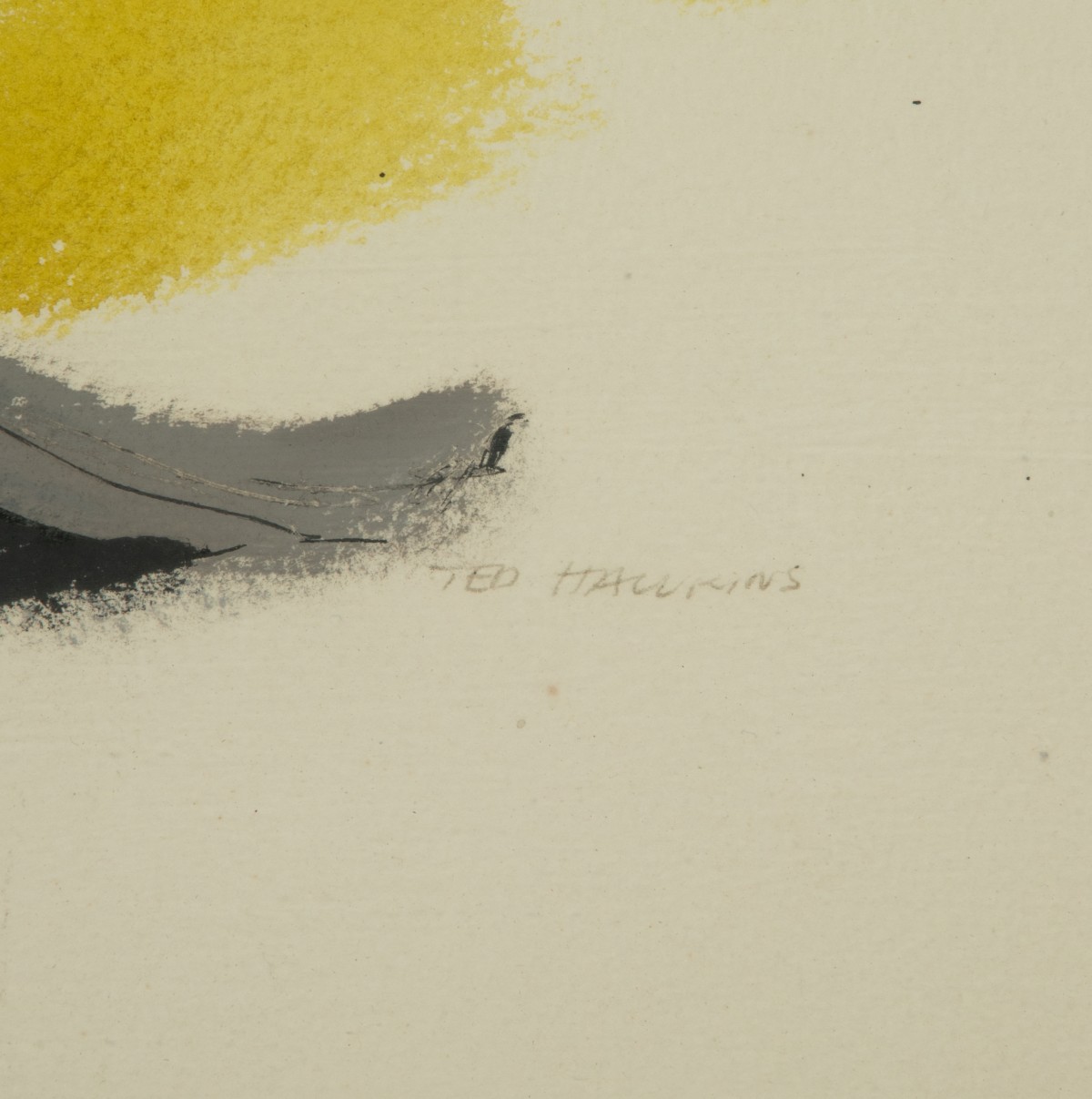TED HAWKINS (1910-1969) MODERNIST KANSAS GOUACHE