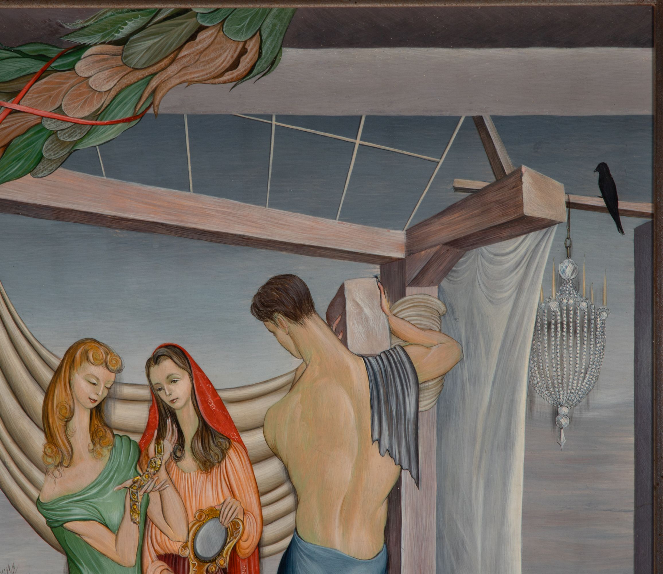 HAZEL JANICKI TEYRAL (1918-1976) MAGIC REALISM TEMPERA