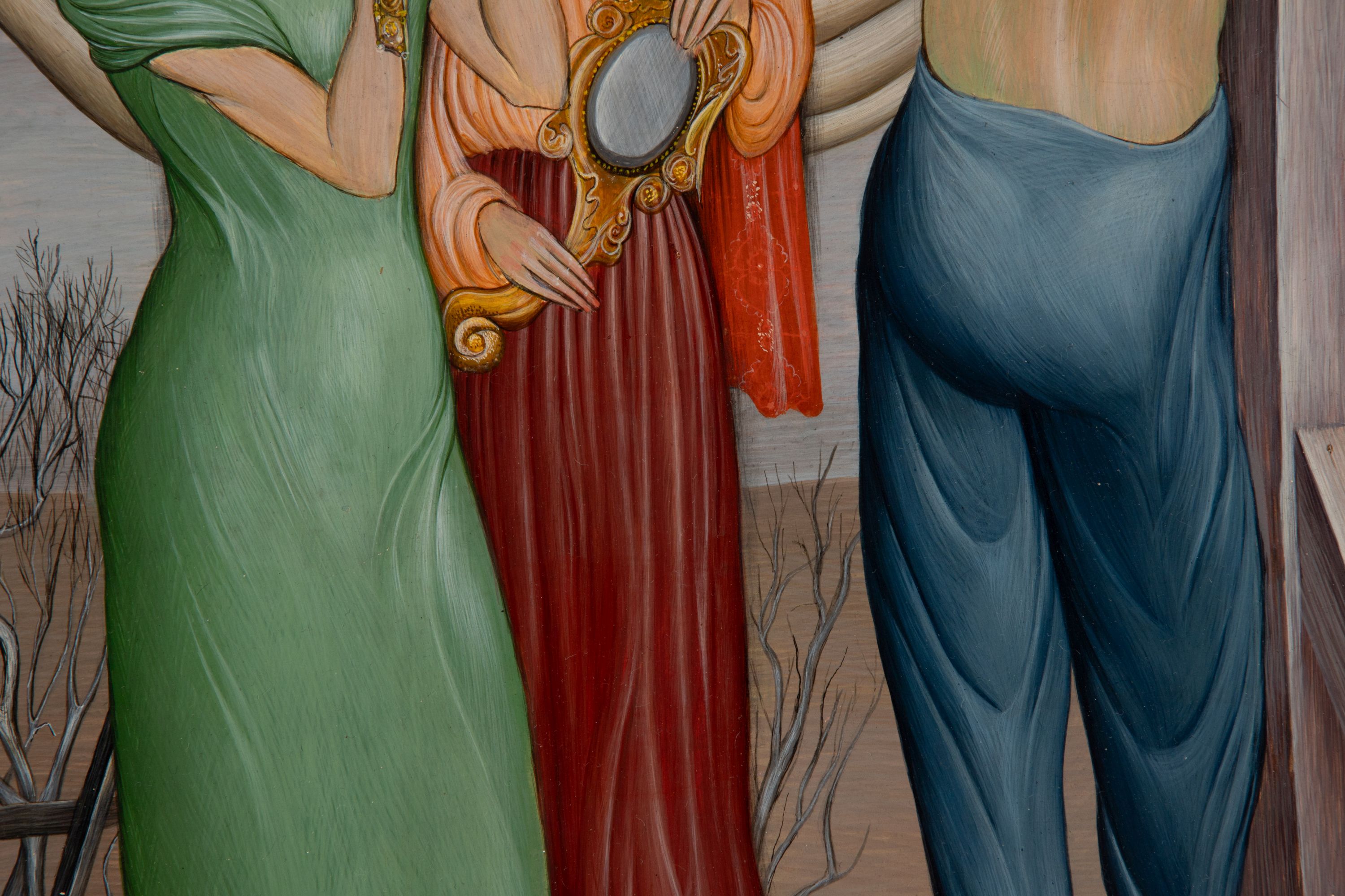 HAZEL JANICKI TEYRAL (1918-1976) MAGIC REALISM TEMPERA