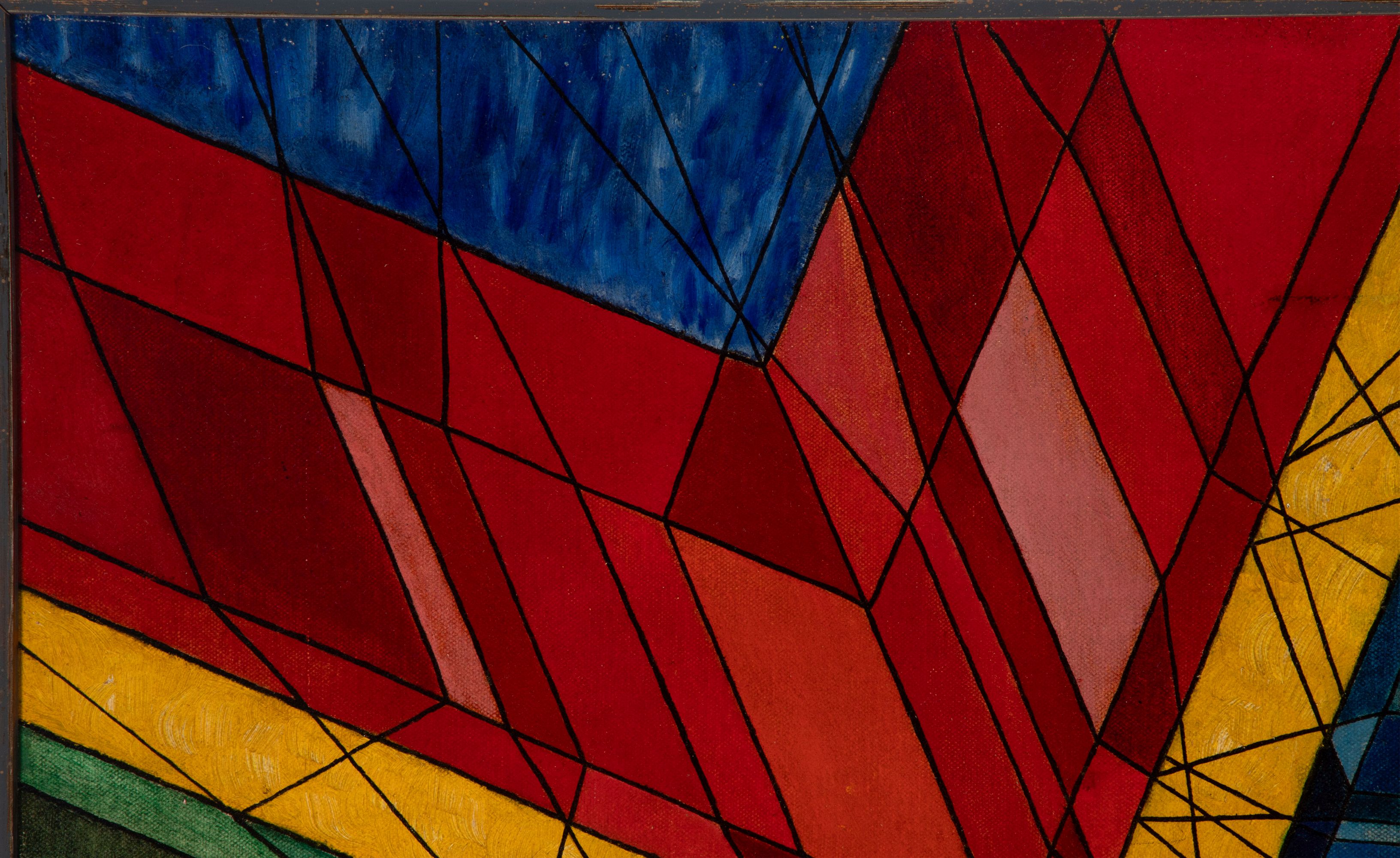 JESSE REICHEK (1916-2005) 1948 ABSTRACT OIL ON CANVAS