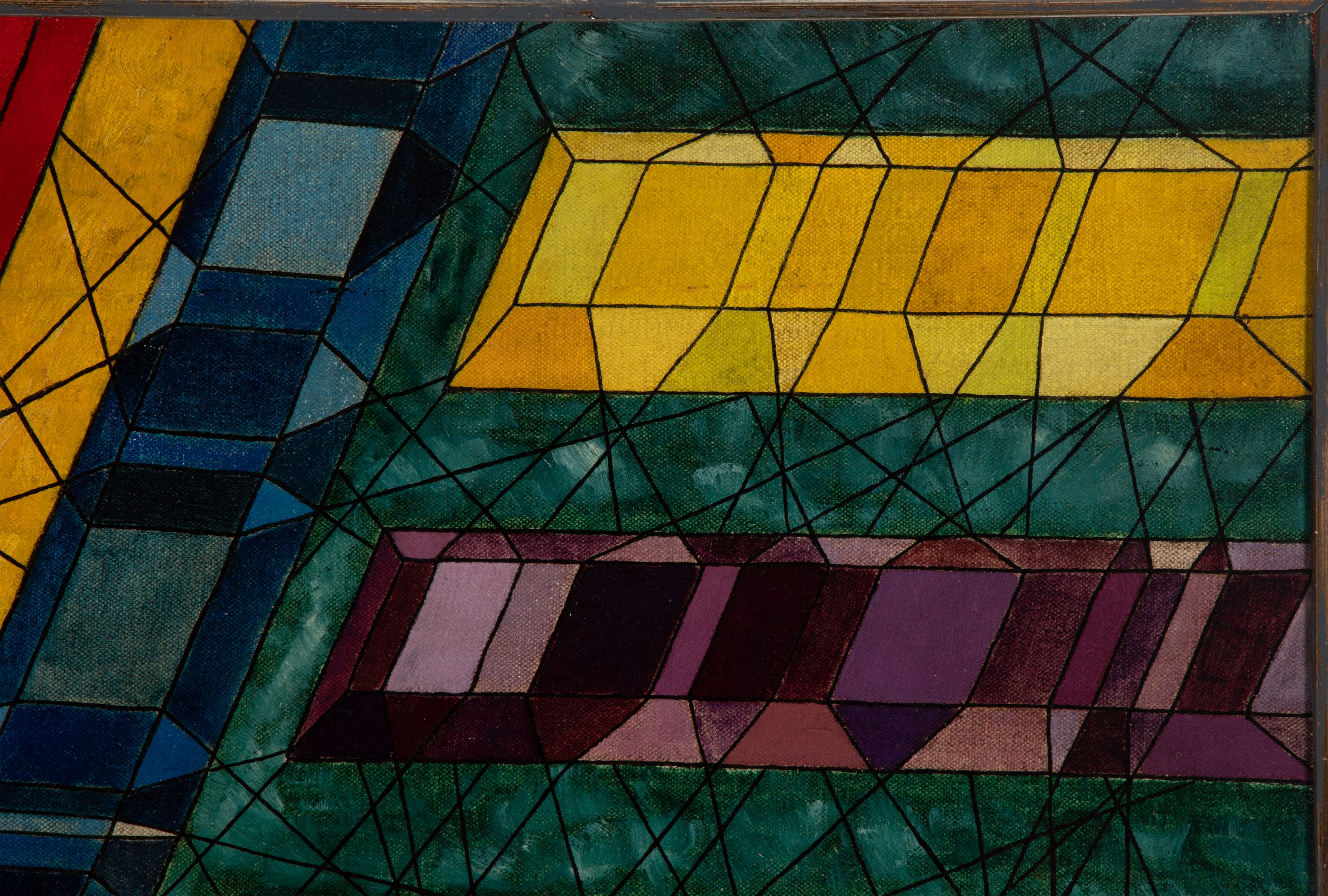 JESSE REICHEK (1916-2005) 1948 ABSTRACT OIL ON CANVAS