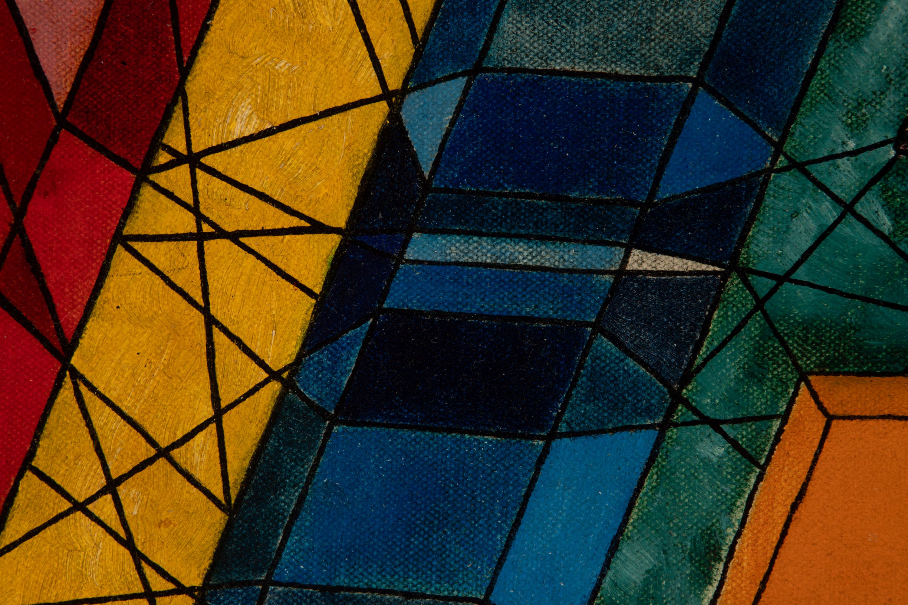 JESSE REICHEK (1916-2005) 1948 ABSTRACT OIL ON CANVAS