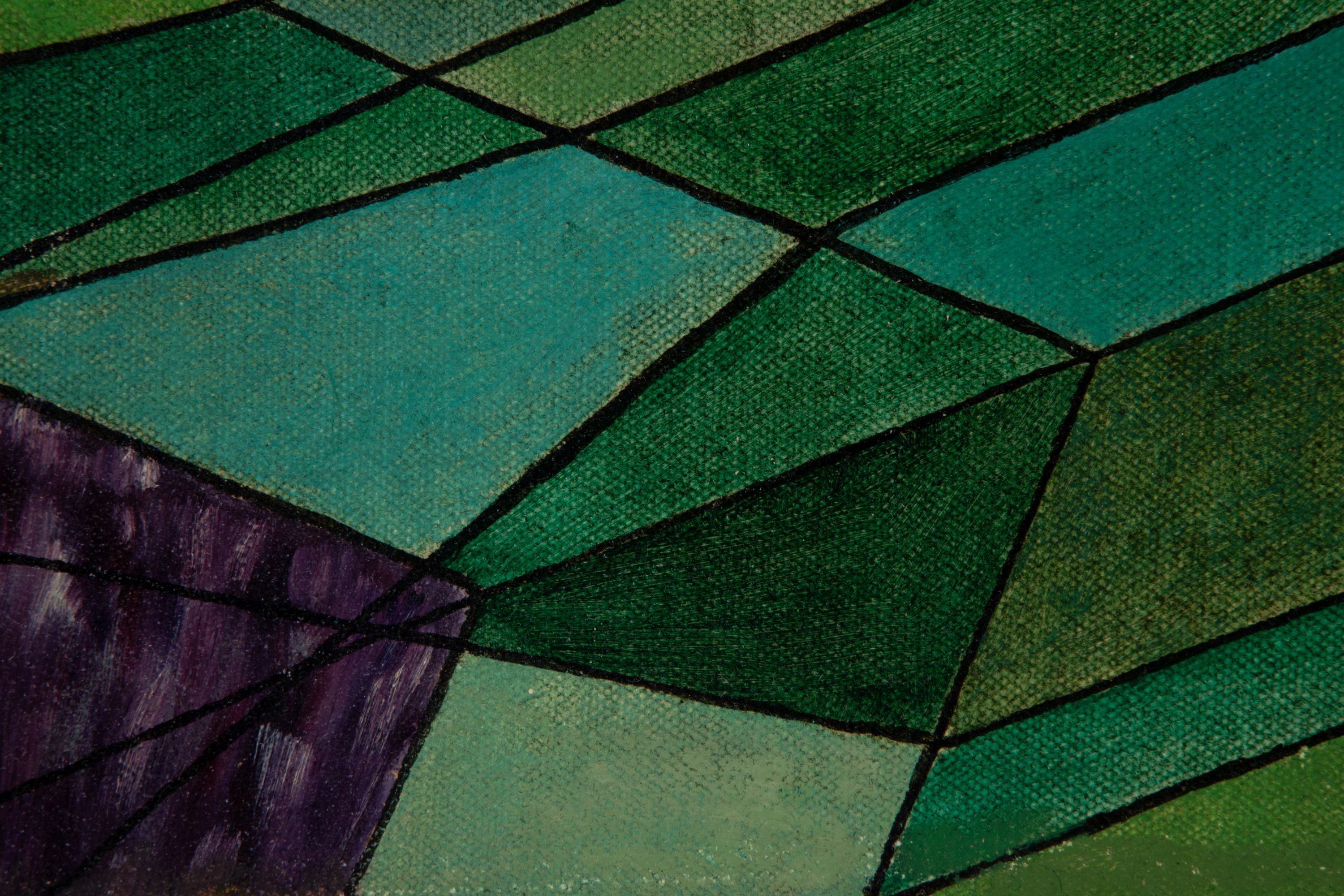 JESSE REICHEK (1916-2005) 1948 ABSTRACT OIL ON CANVAS