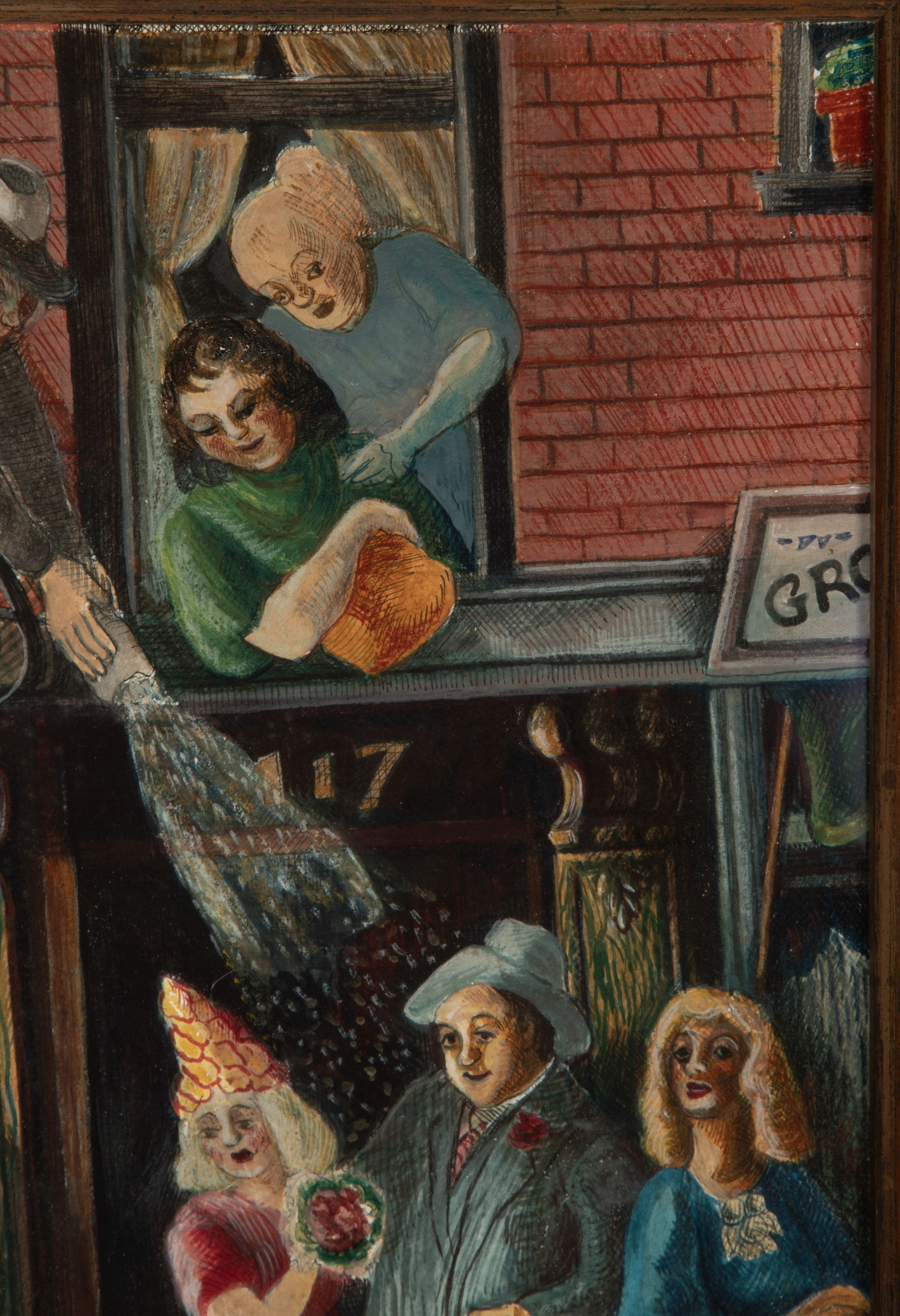 KATHERINE VON MINCKWITZ (1903-1954) WPA ERA GOUACHE