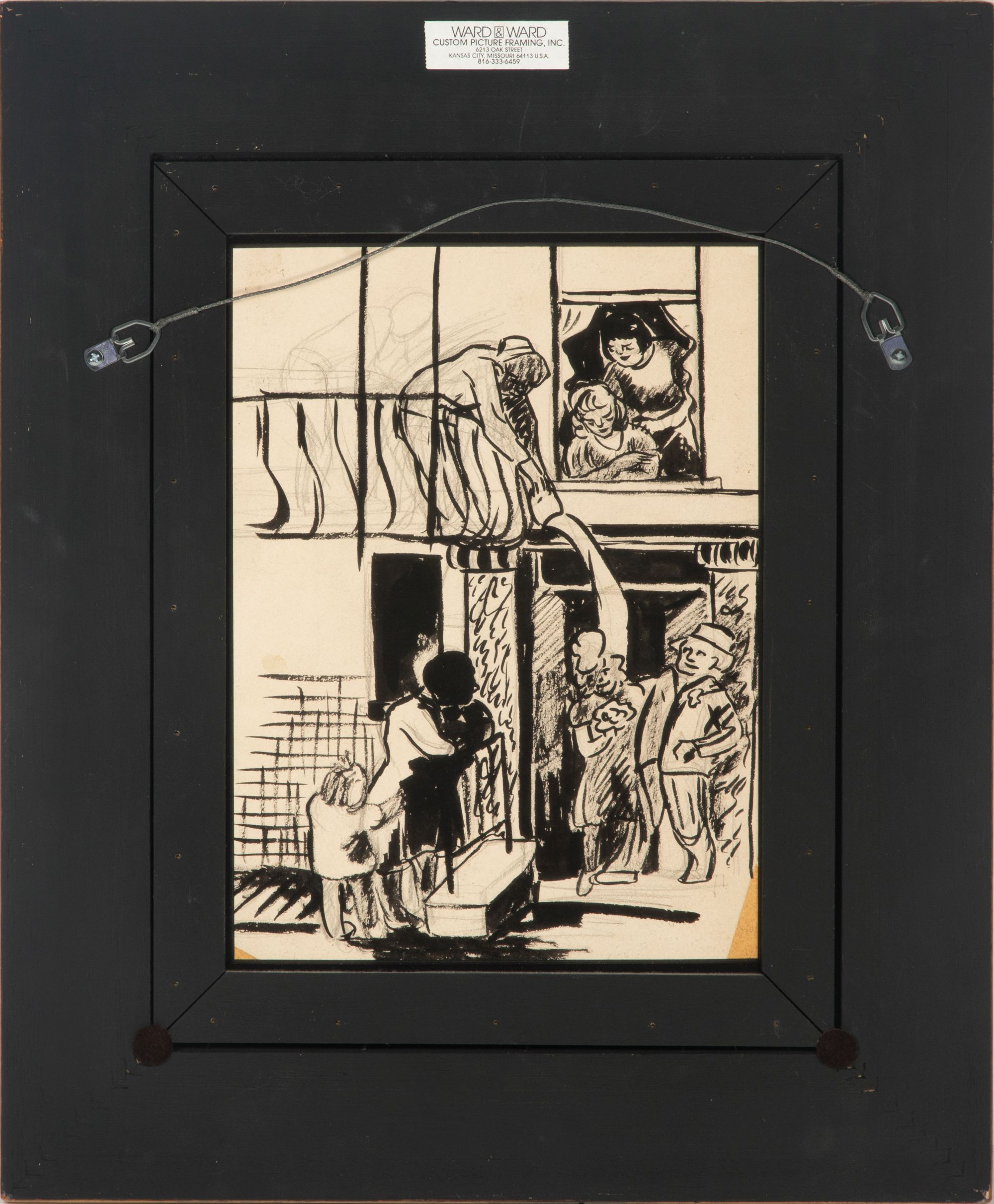 KATHERINE VON MINCKWITZ (1903-1954) WPA ERA GOUACHE