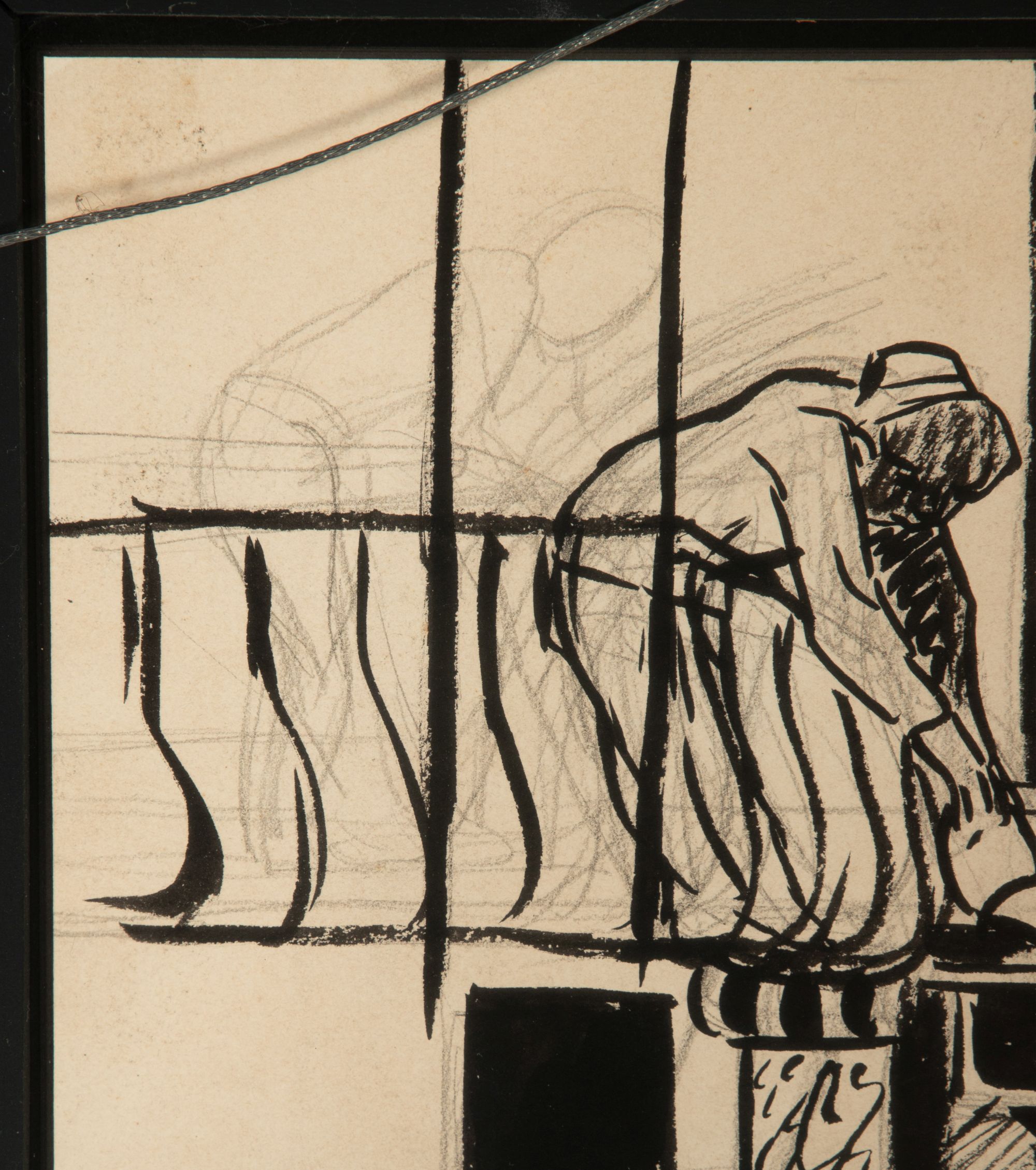 KATHERINE VON MINCKWITZ (1903-1954) WPA ERA GOUACHE