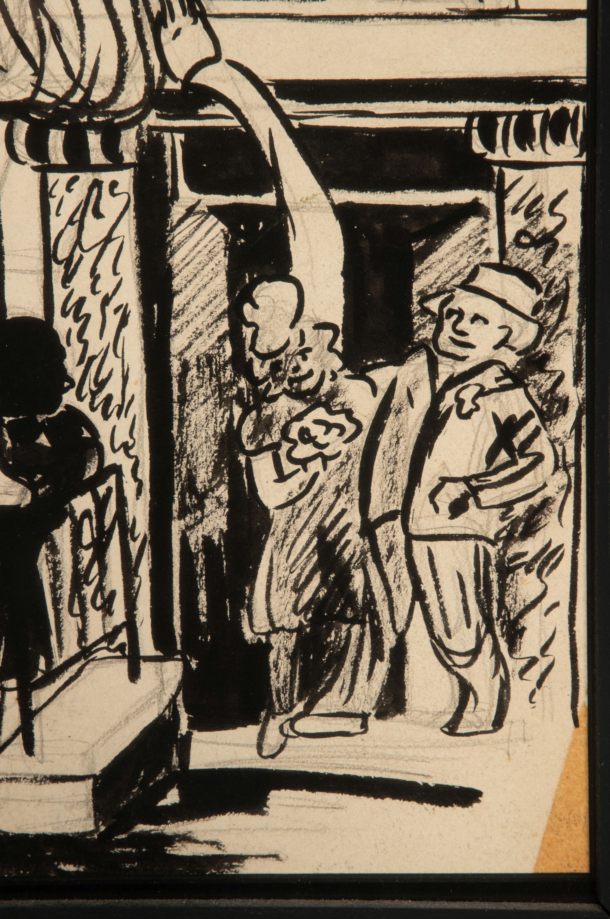 KATHERINE VON MINCKWITZ (1903-1954) WPA ERA GOUACHE