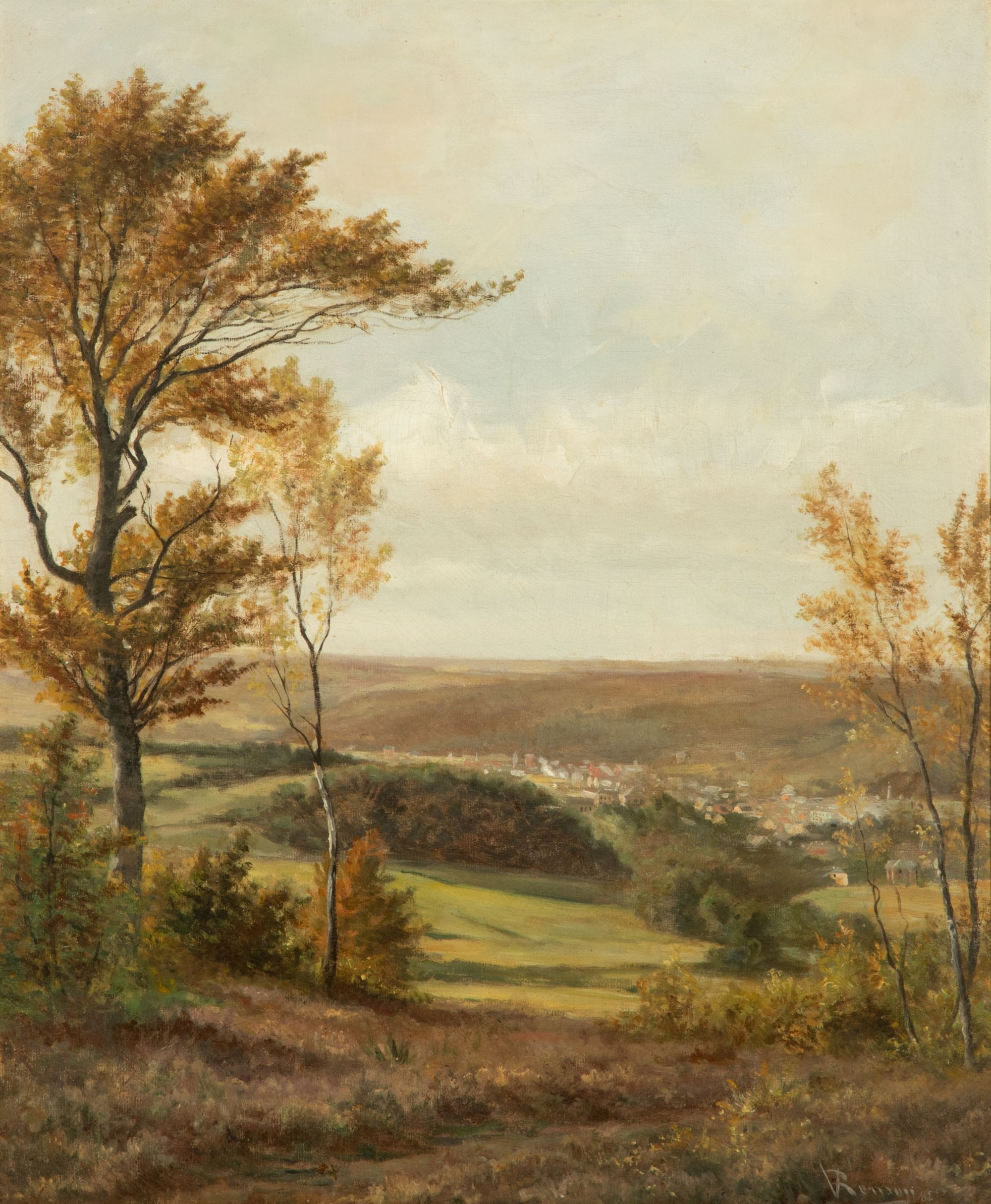 VICTOR RENSON (19TH/20TH CENTURY) OIL ON CANVAS