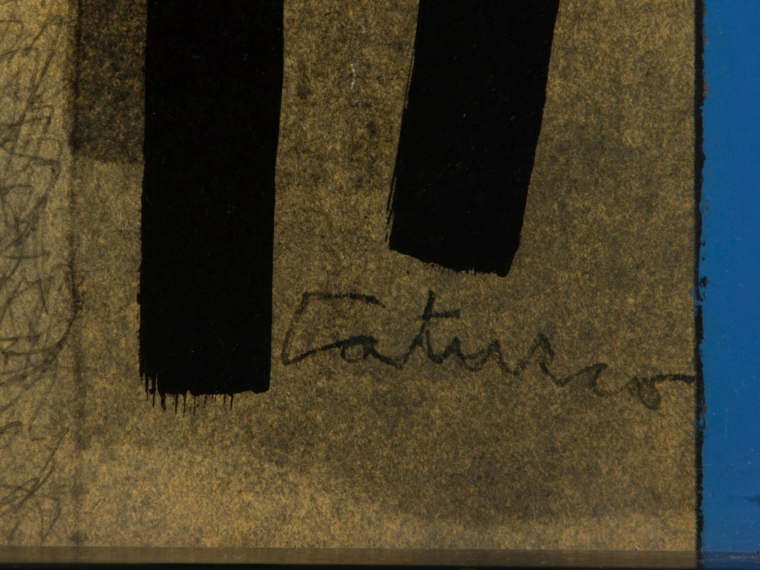 LOUIS CATUSCO (1927-1995) TAOS MODERN MIXED MEDIA, 1955