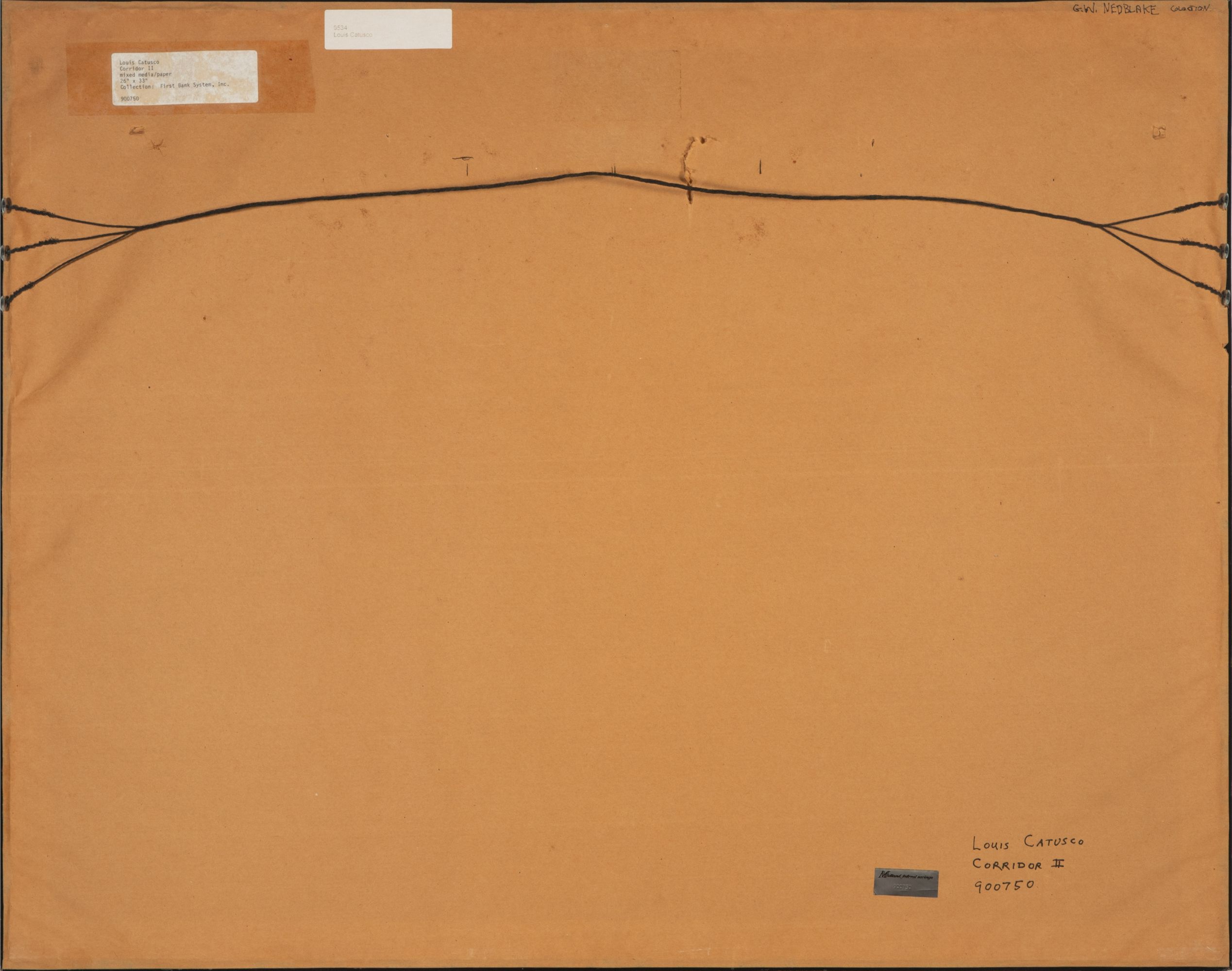 LOUIS CATUSCO (1927-1995) TAOS MODERN MIXED MEDIA, 1955