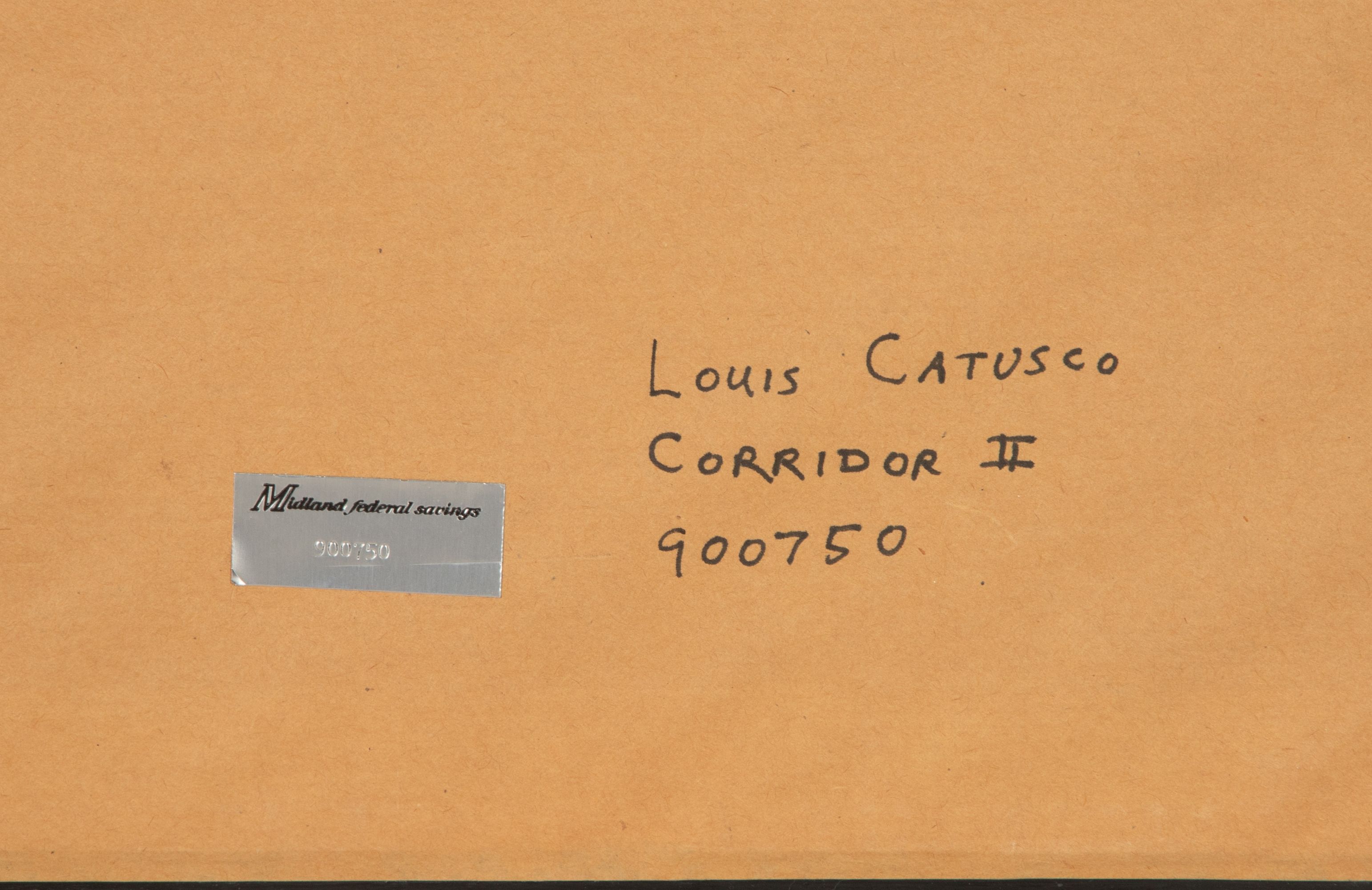 LOUIS CATUSCO (1927-1995) TAOS MODERN MIXED MEDIA, 1955