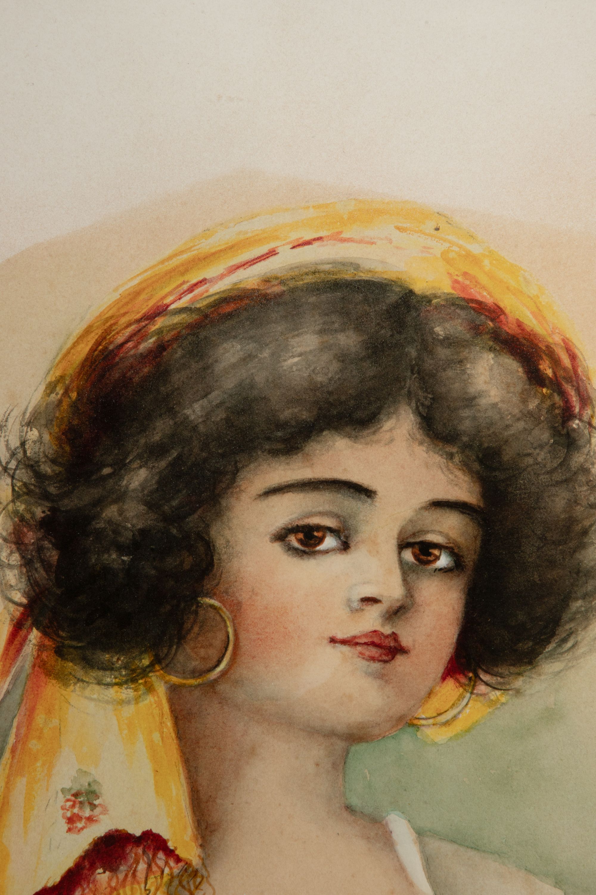 WATERCOLOR SIGNED BUTLER CIRCA 1910
