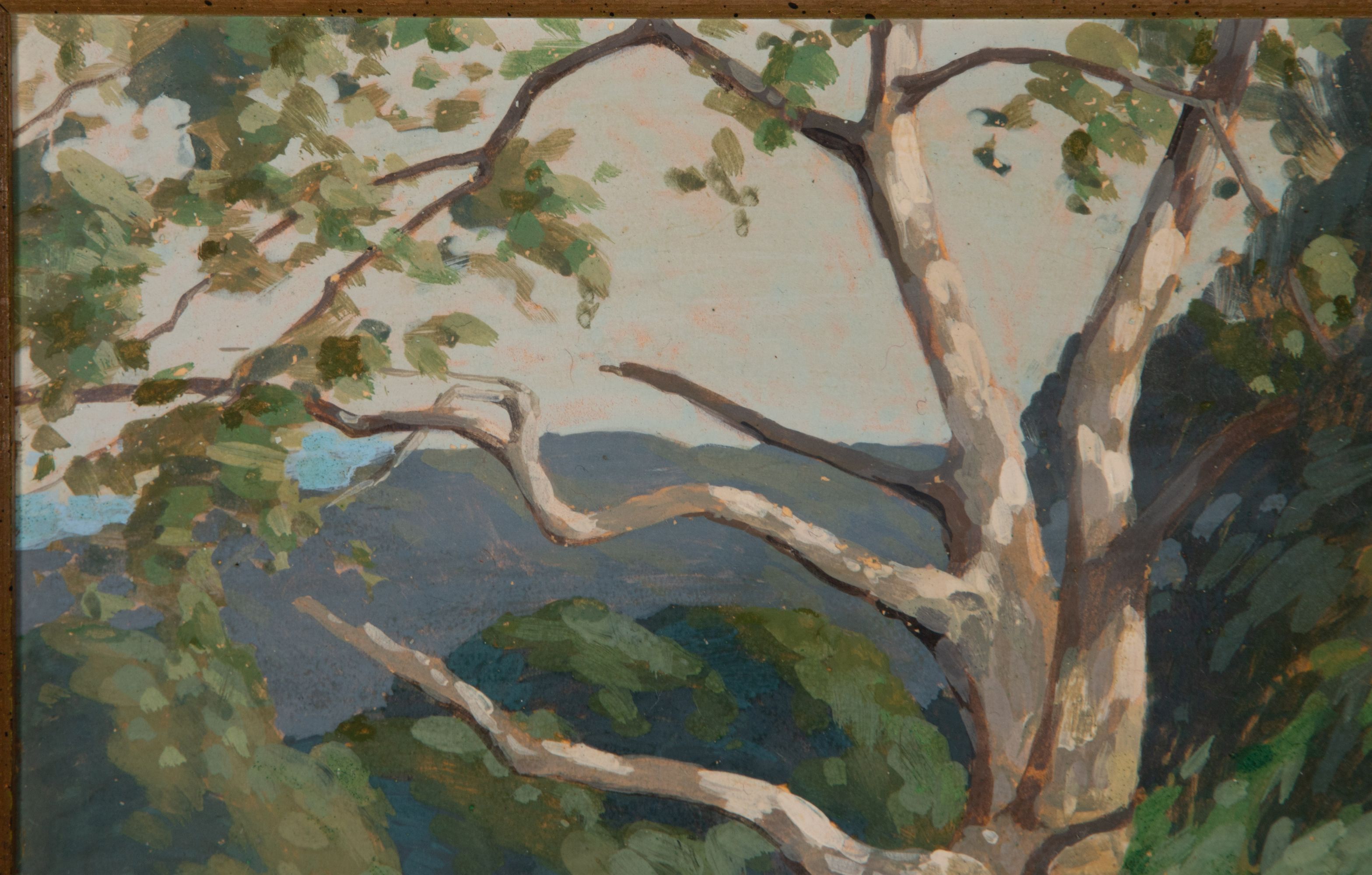 BERTRAM GEORGE BRUESTLE (1906-1968) OIL ON BOARD
