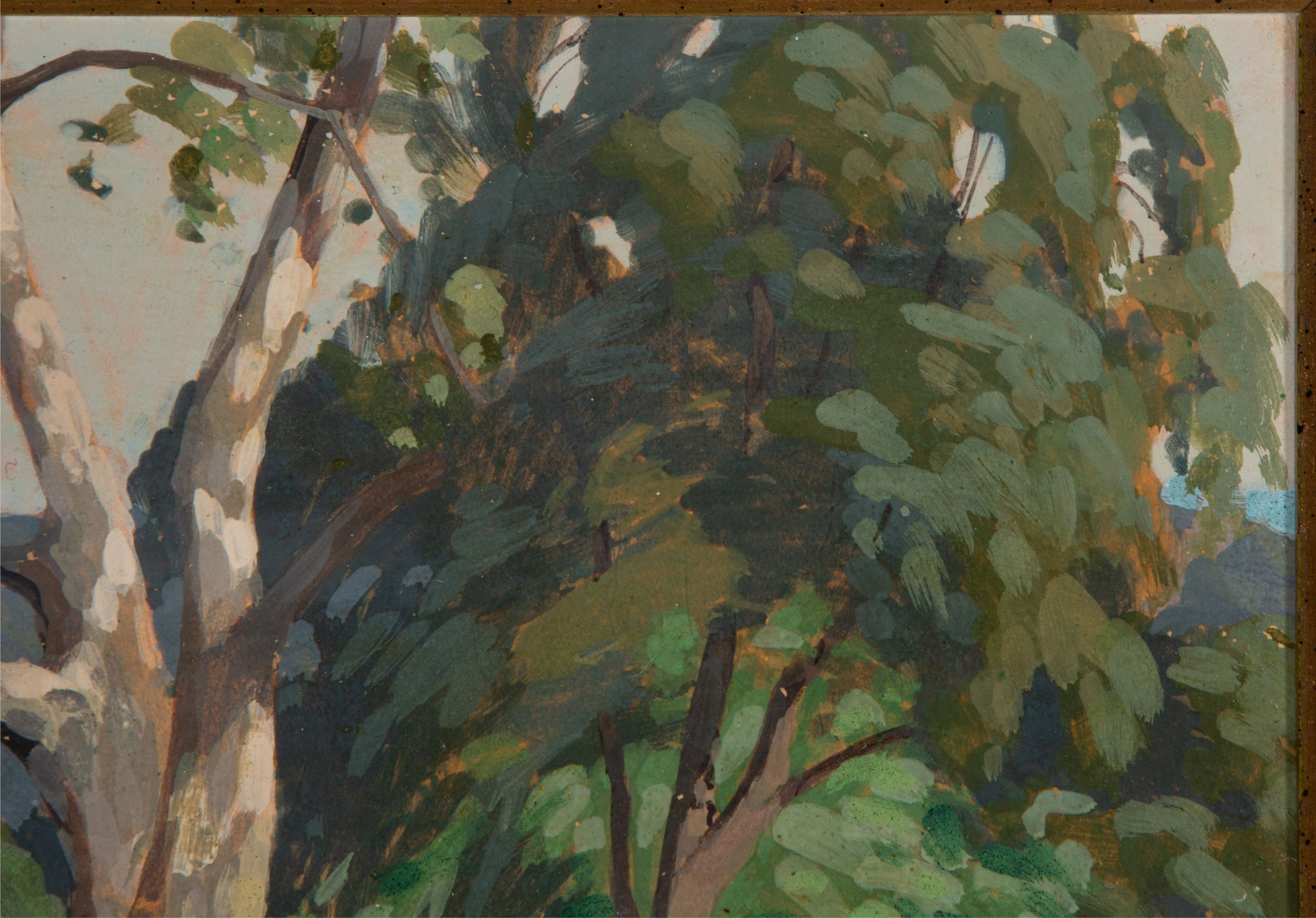 BERTRAM GEORGE BRUESTLE (1906-1968) OIL ON BOARD
