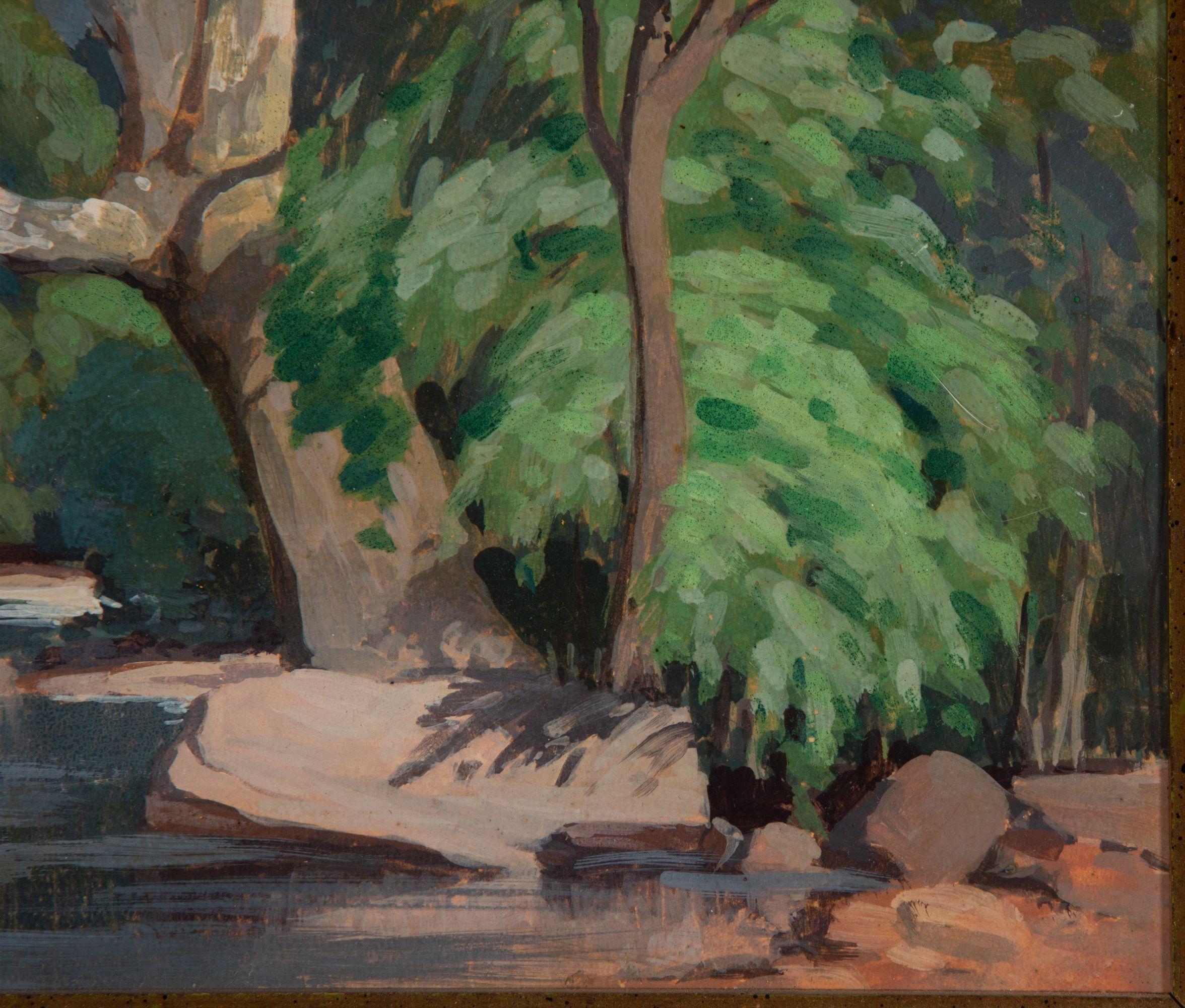 BERTRAM GEORGE BRUESTLE (1906-1968) OIL ON BOARD