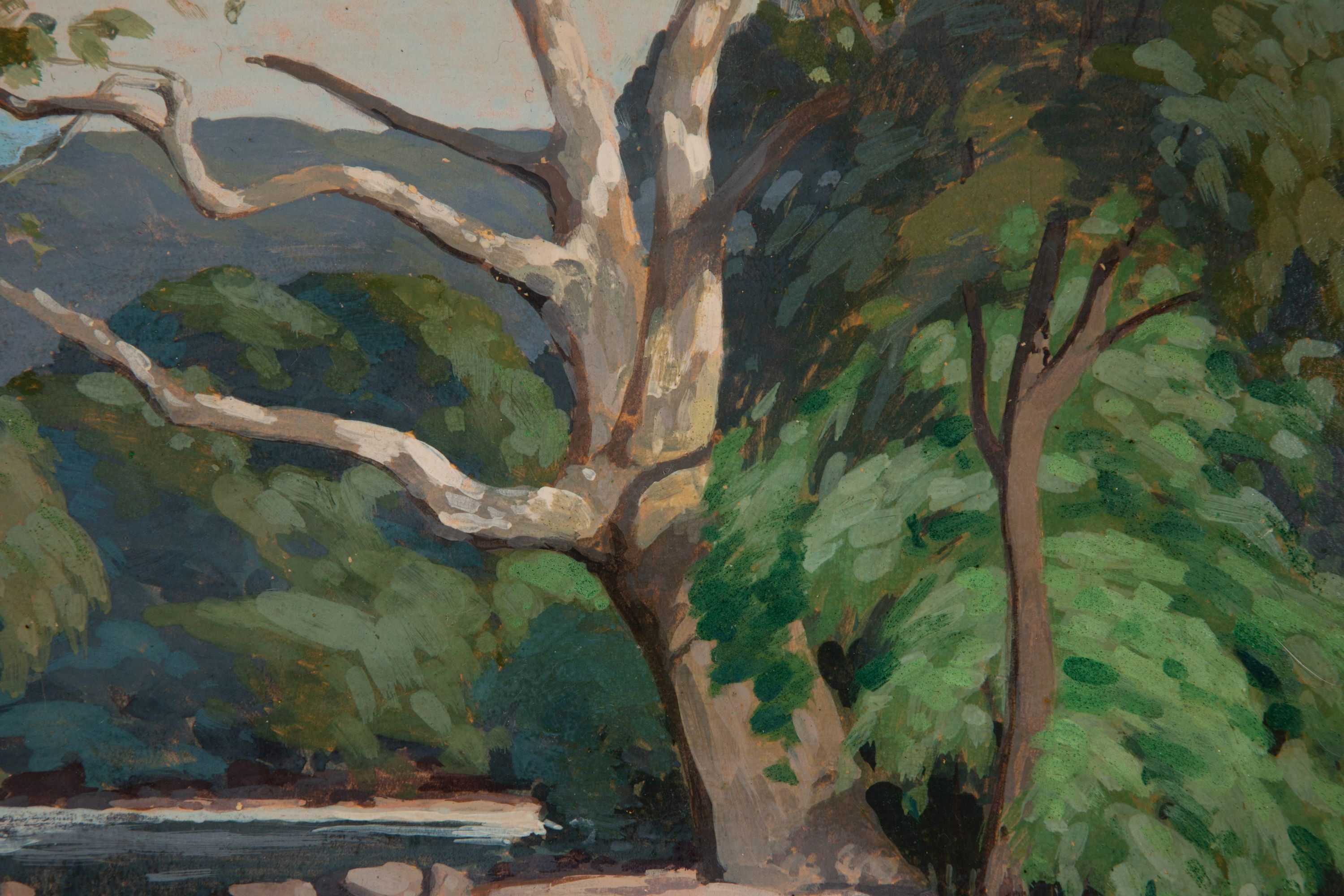 BERTRAM GEORGE BRUESTLE (1906-1968) OIL ON BOARD