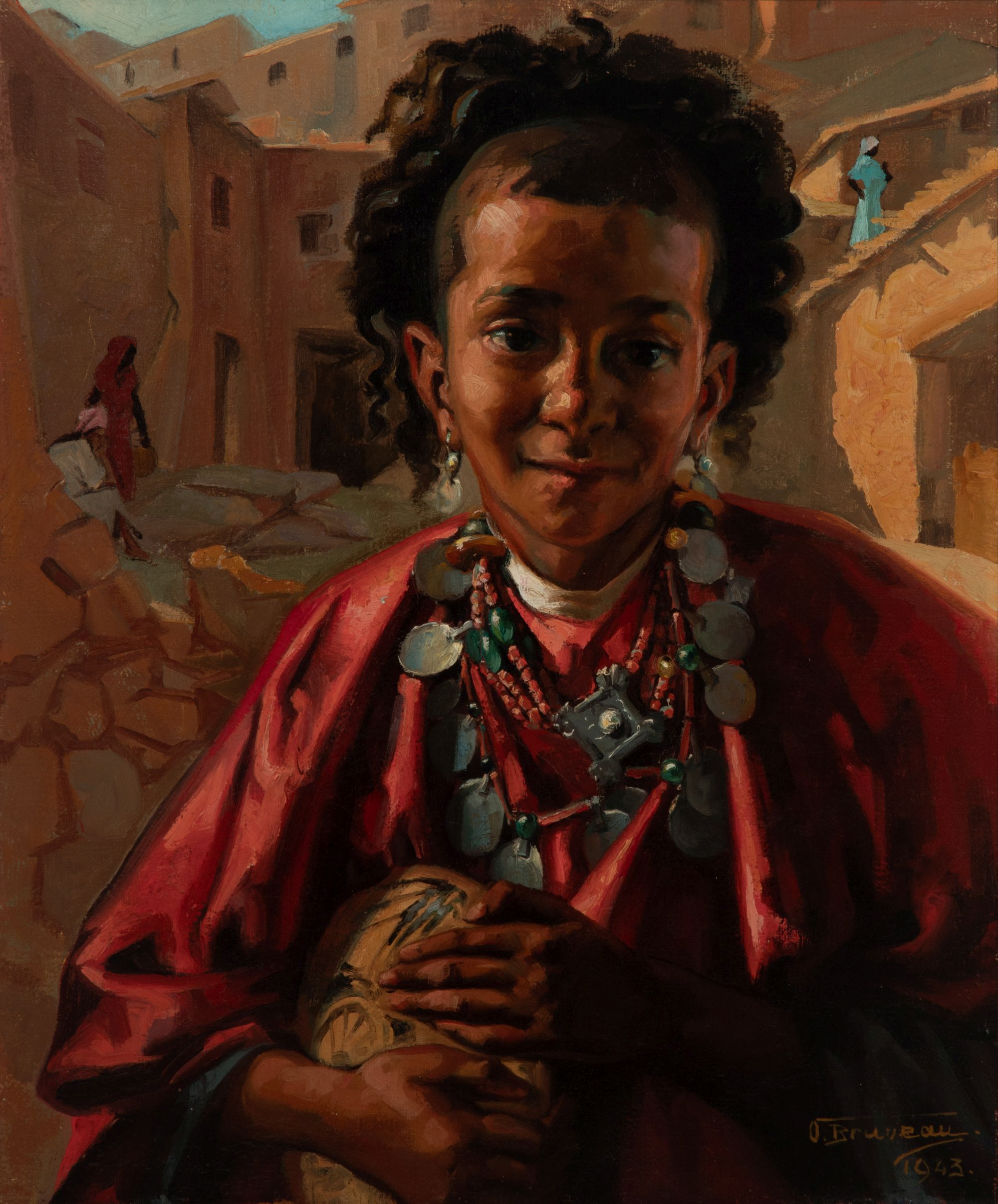 ODETTE BRUNEAU (1891-1984) OIL ON CANVAS