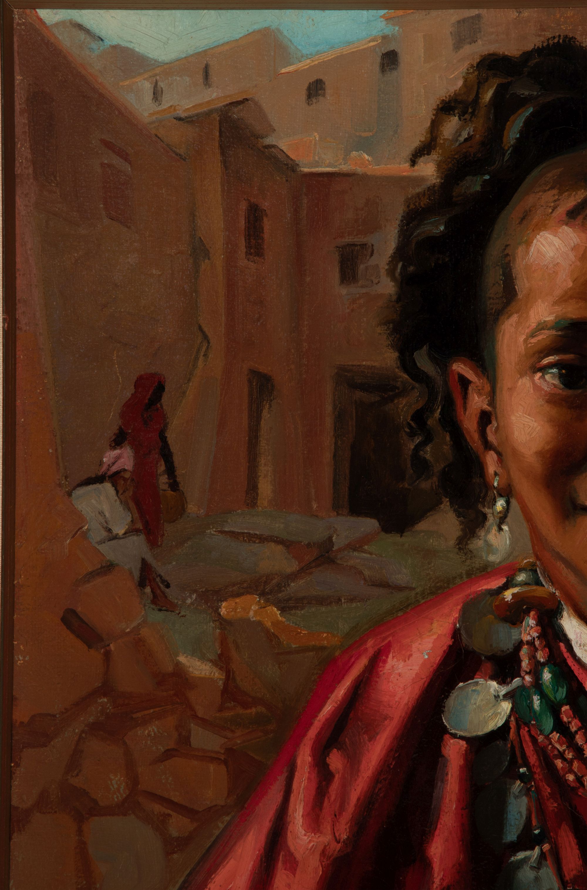 ODETTE BRUNEAU (1891-1984) OIL ON CANVAS