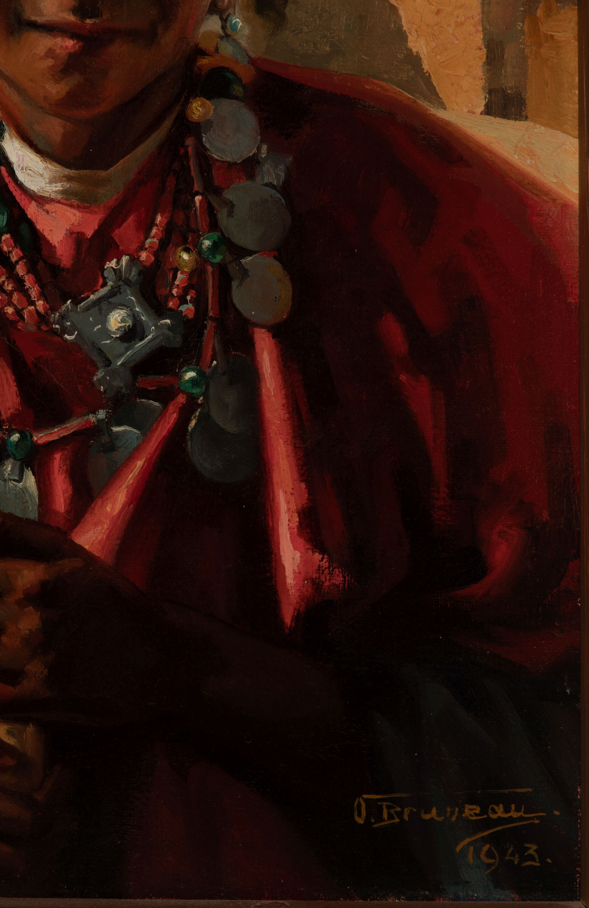 ODETTE BRUNEAU (1891-1984) OIL ON CANVAS
