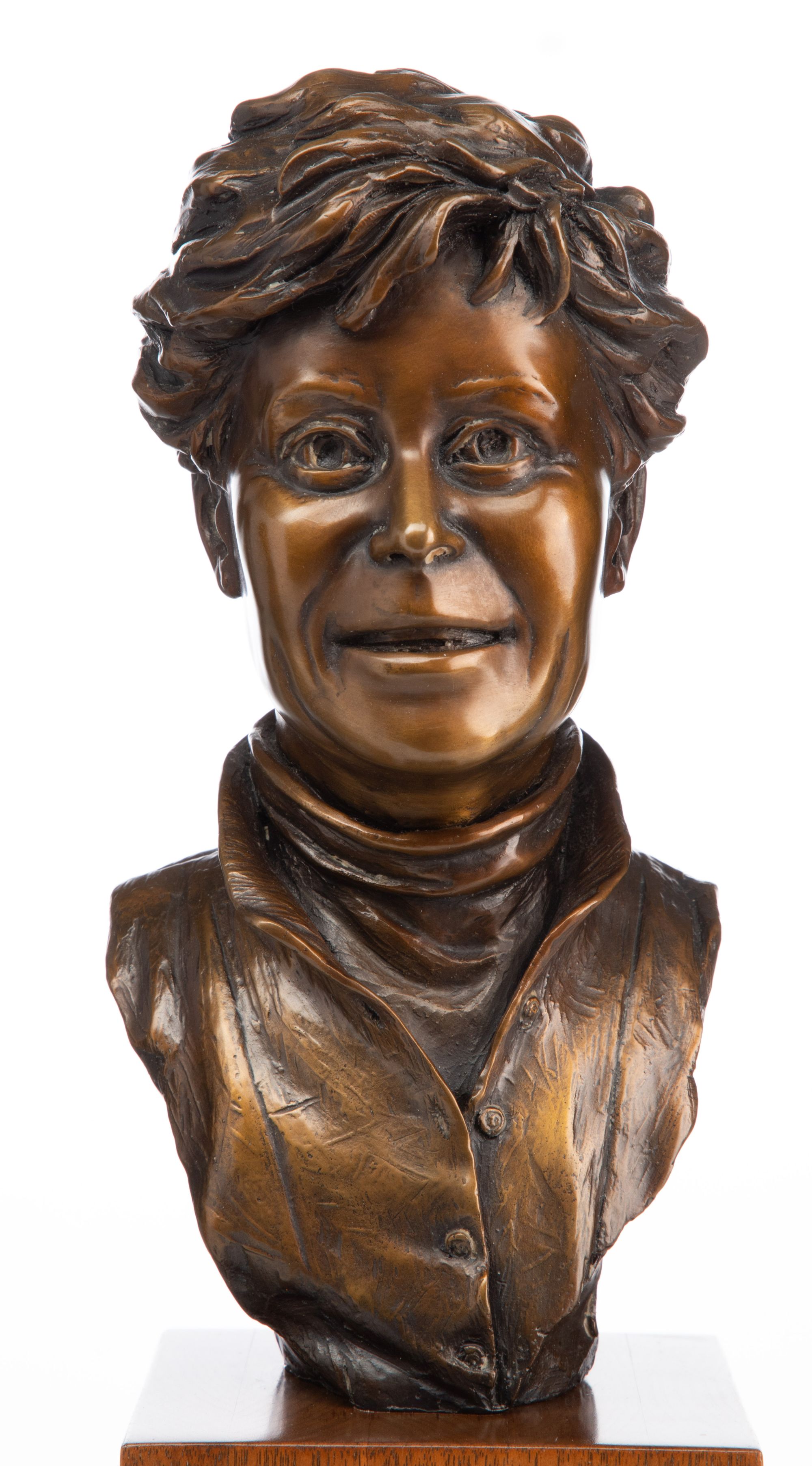 CLIFF HOLESTELLE & TERESA HANSEN BRONZE SCULPTURE (3)