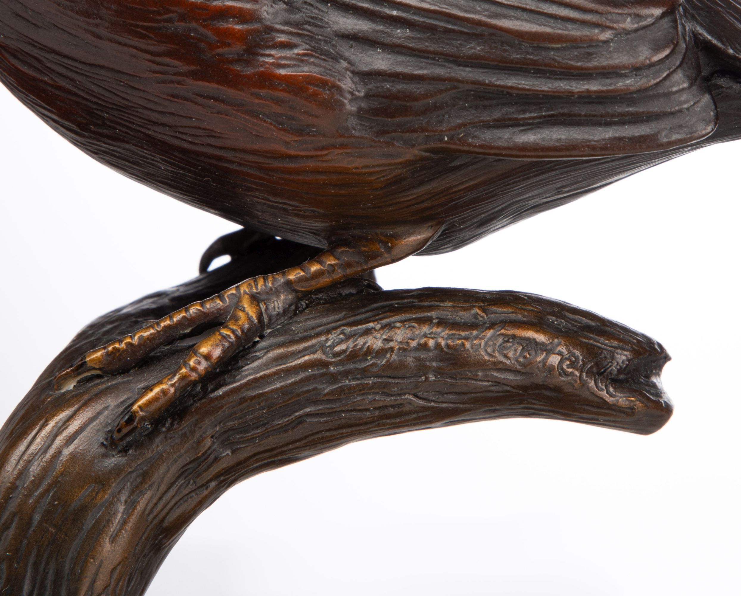 CLIFF HOLESTELLE & TERESA HANSEN BRONZE SCULPTURE (3)