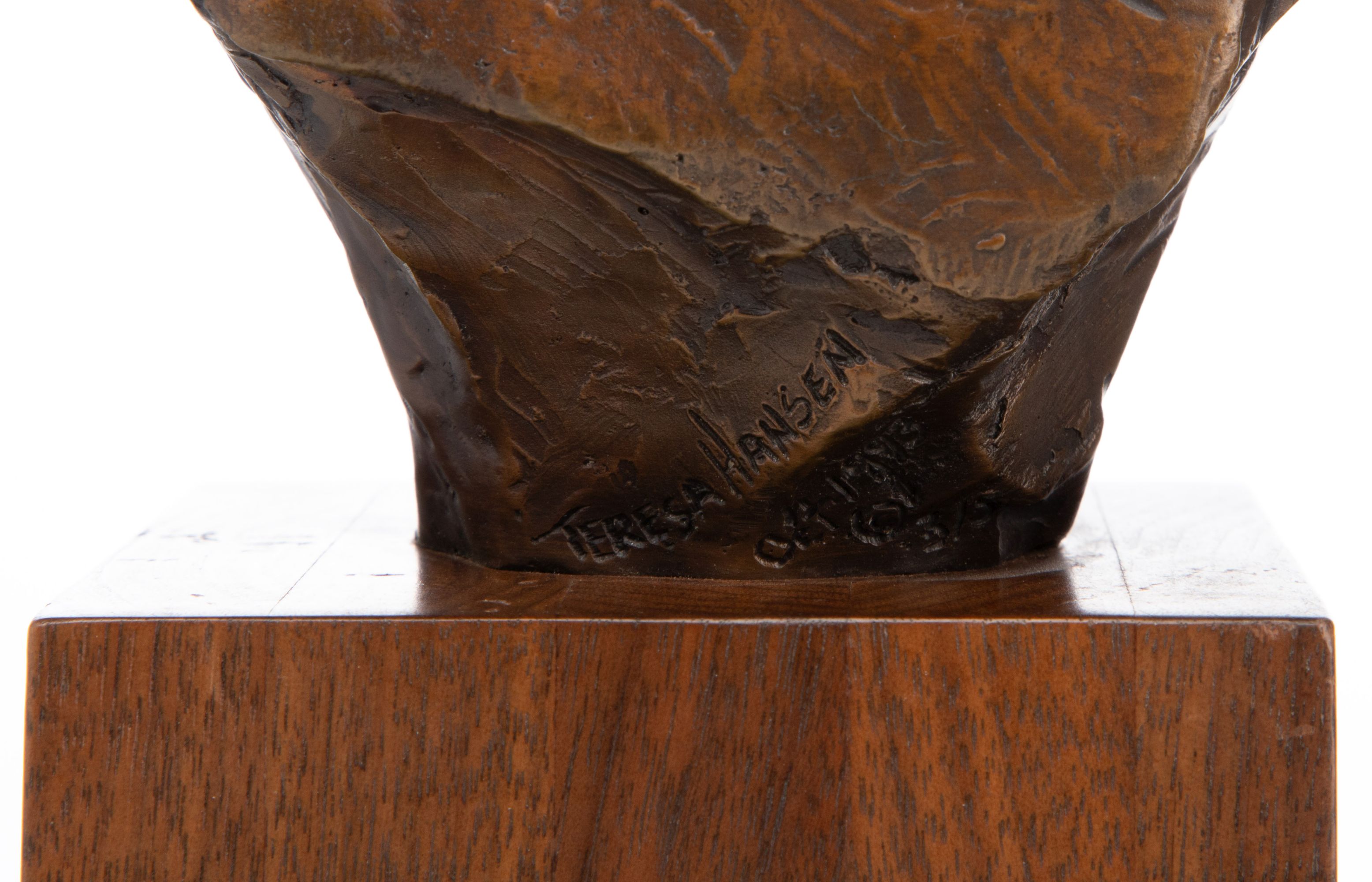 CLIFF HOLESTELLE & TERESA HANSEN BRONZE SCULPTURE (3)