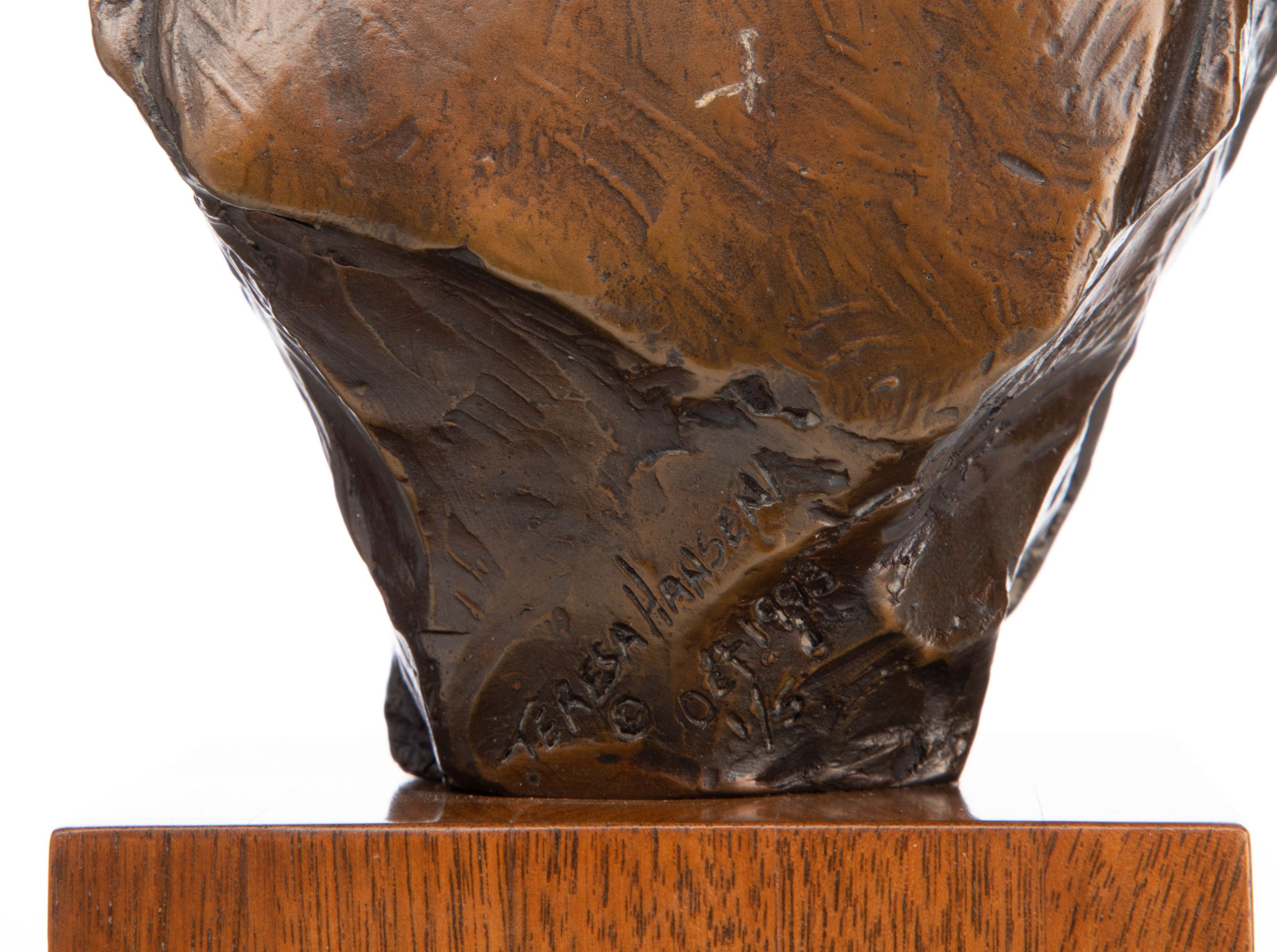 CLIFF HOLESTELLE & TERESA HANSEN BRONZE SCULPTURE (3)