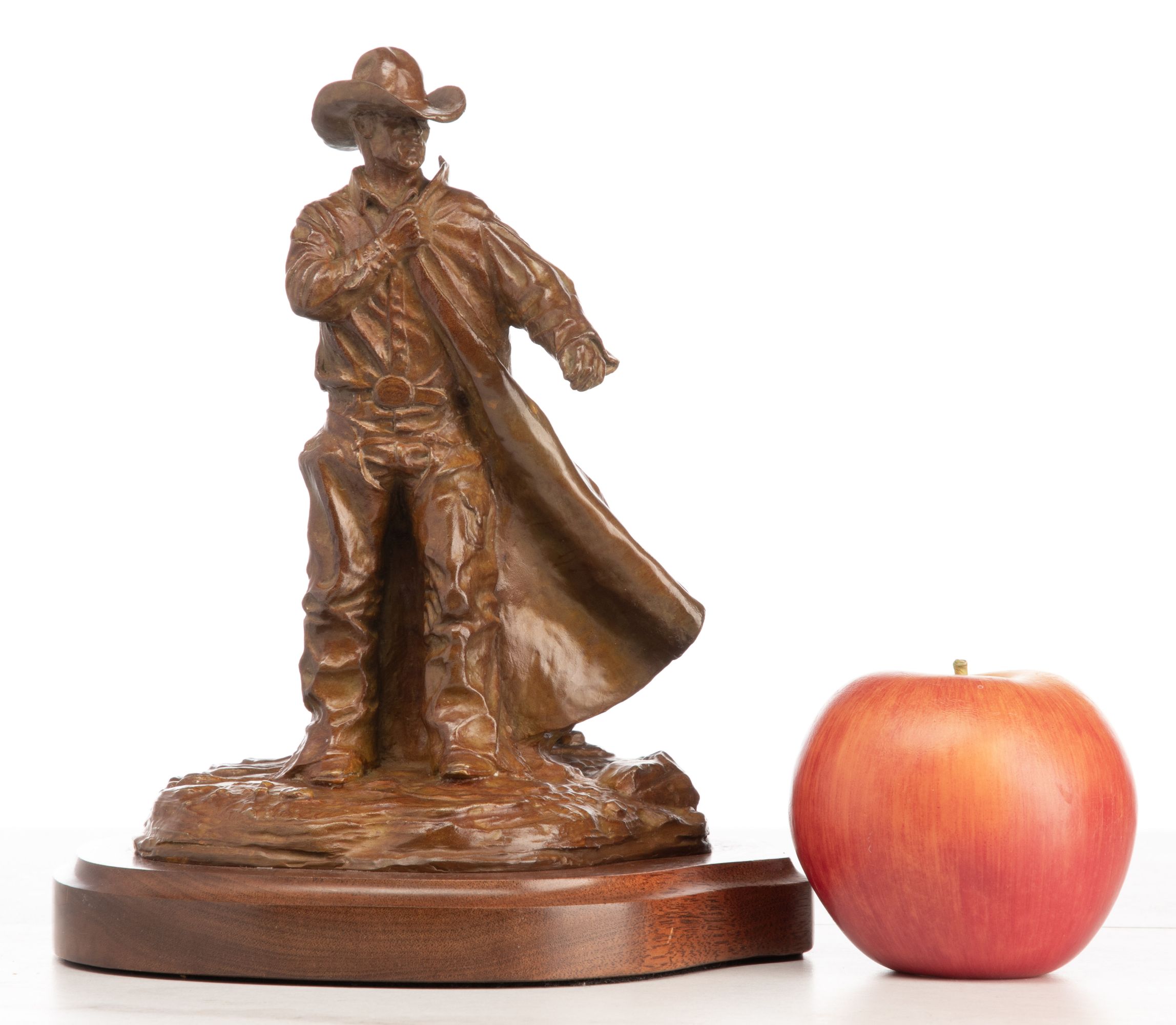 HAROLD T. HOLDEN (B. 1940) COWBOY BRONZE SCULPTURE
